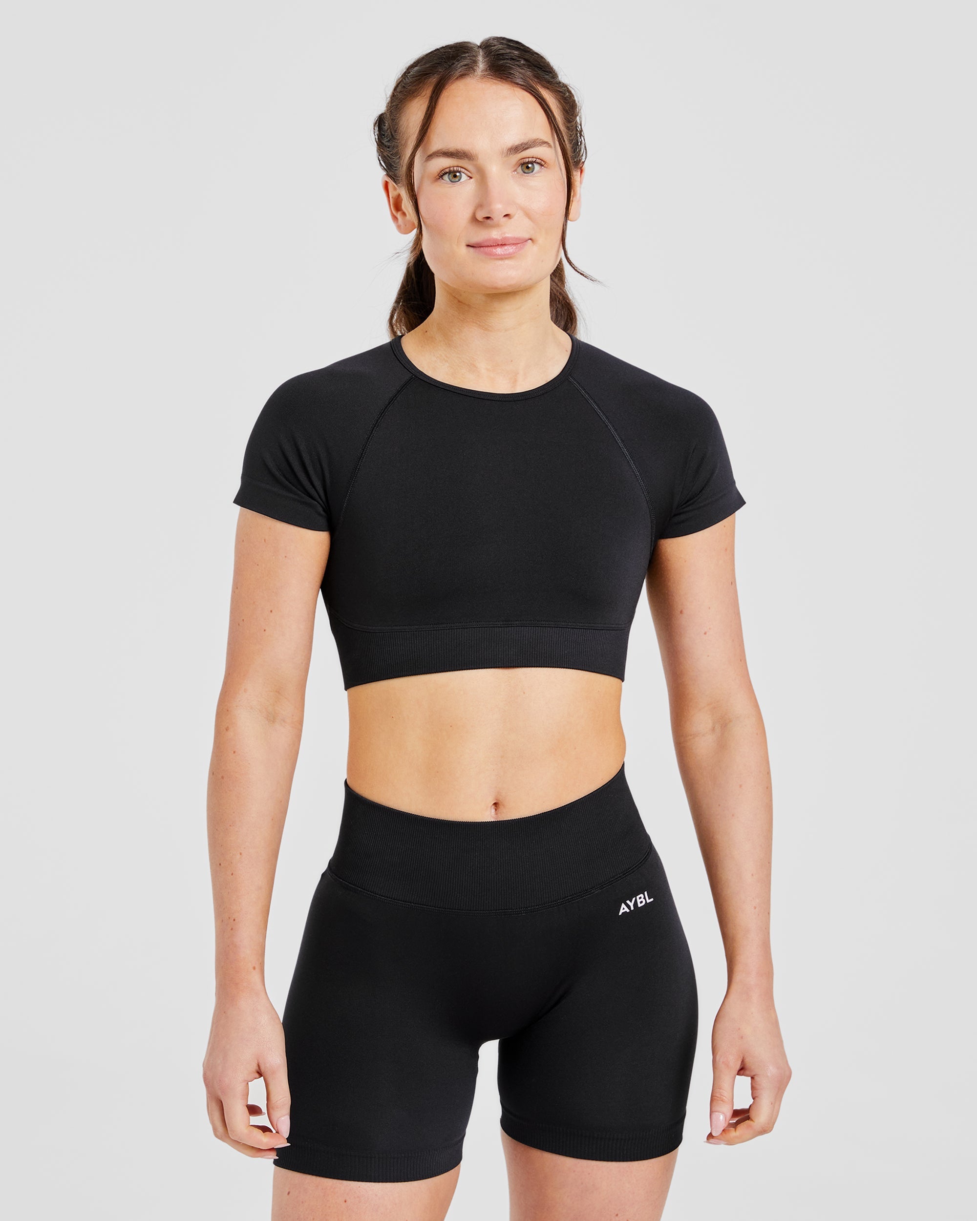 Adapt Seamless Crop Top - Zwart