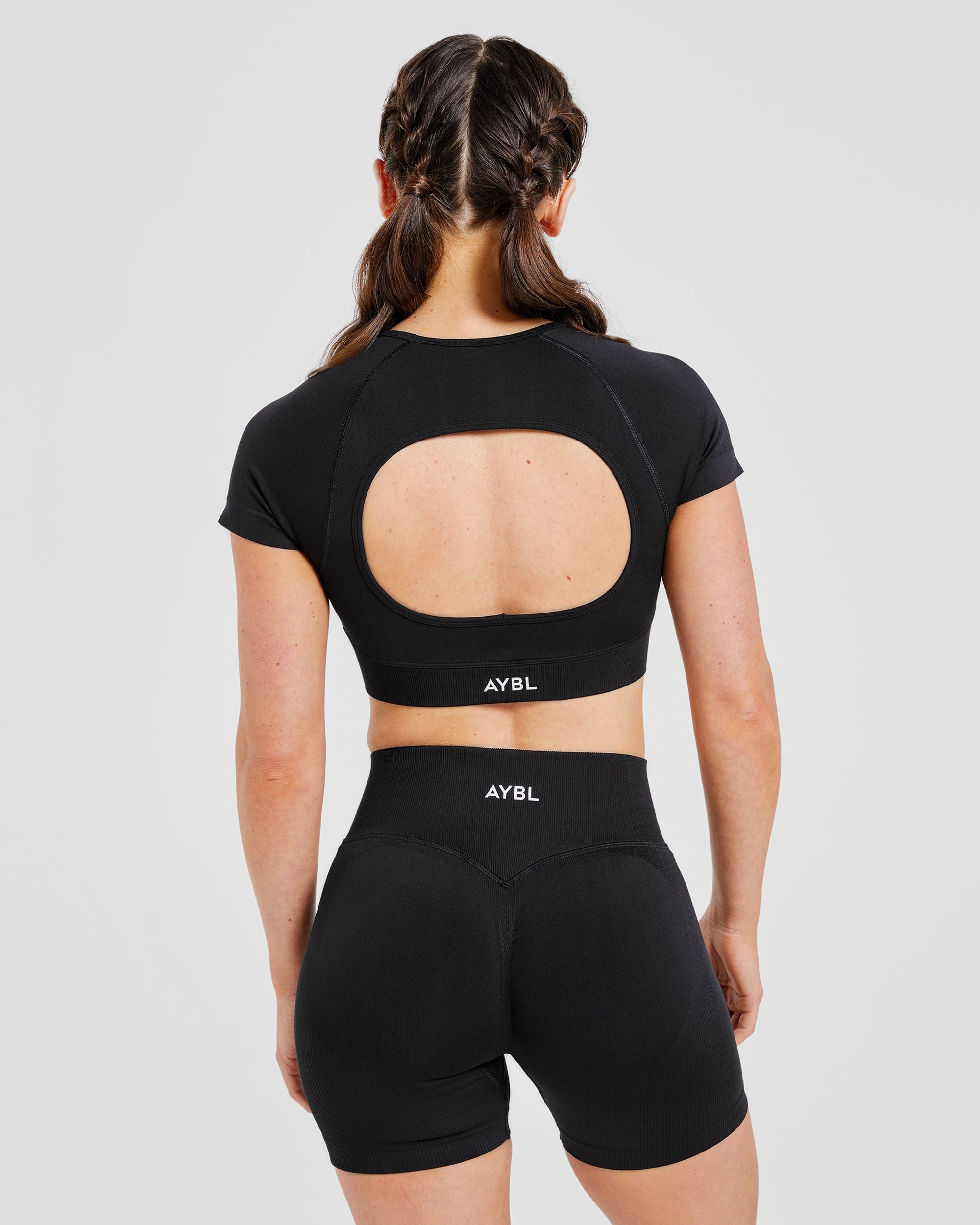 Adapt Seamless Crop Top - Zwart