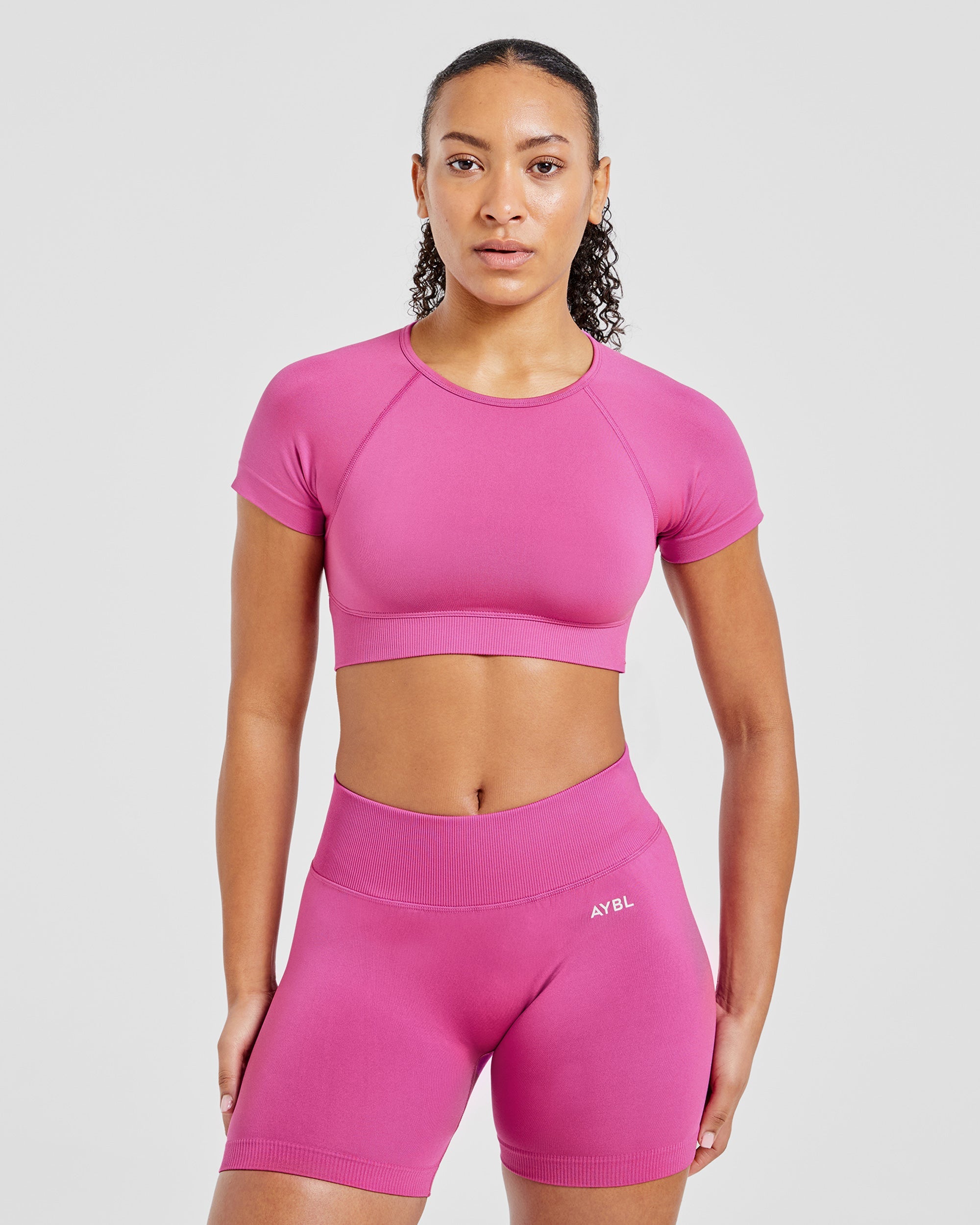 Adapt Seamless Crop Top - Roze