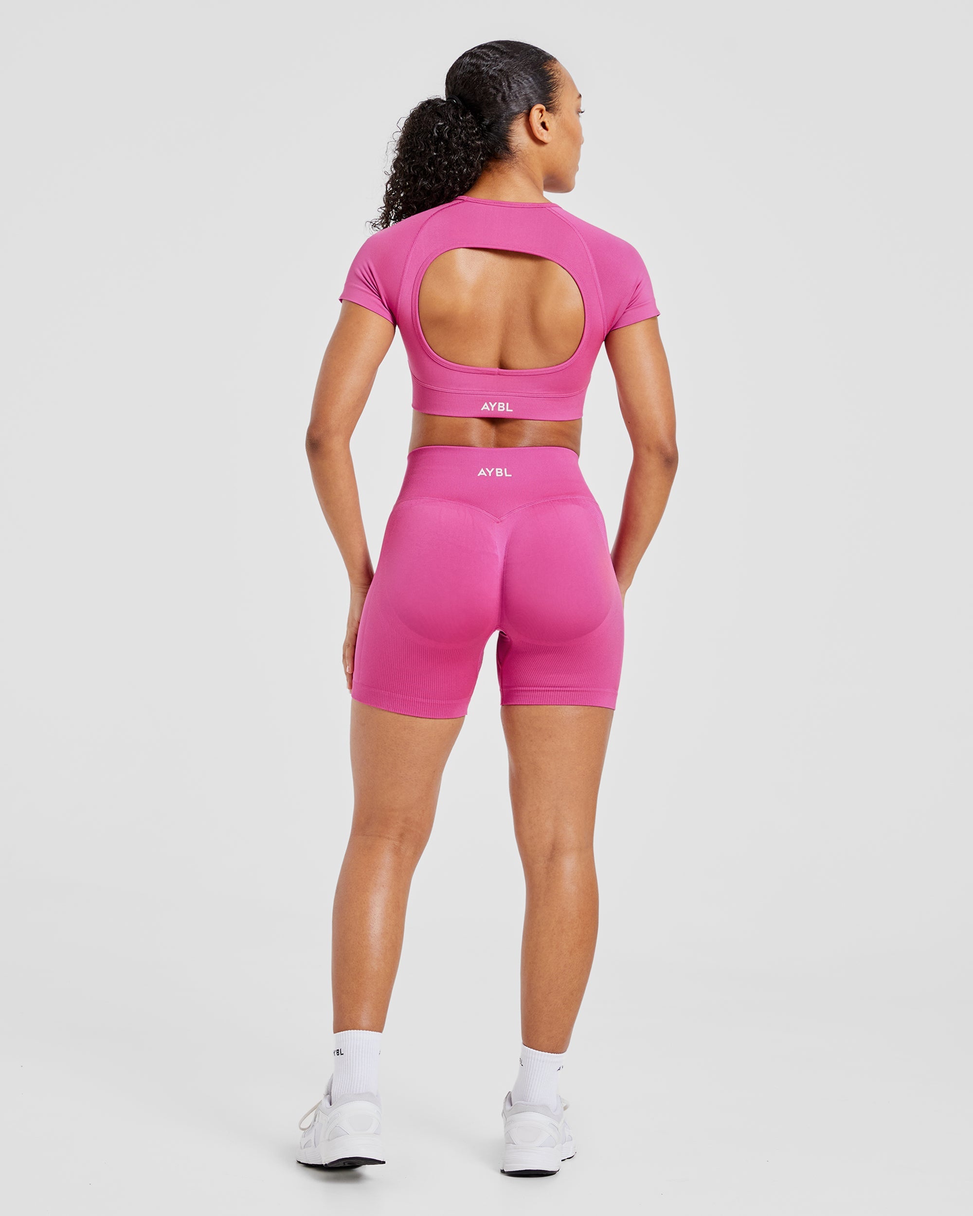 Adapt Seamless Crop Top - Roze