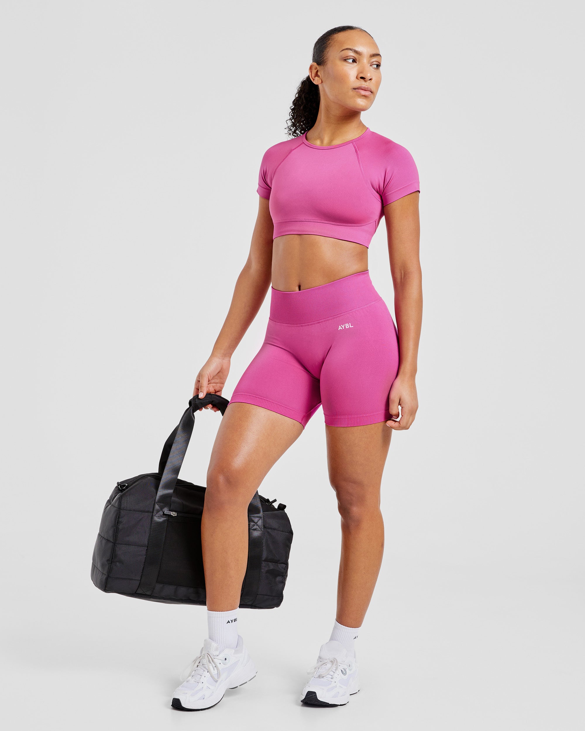 Adapt Seamless Crop Top - Roze