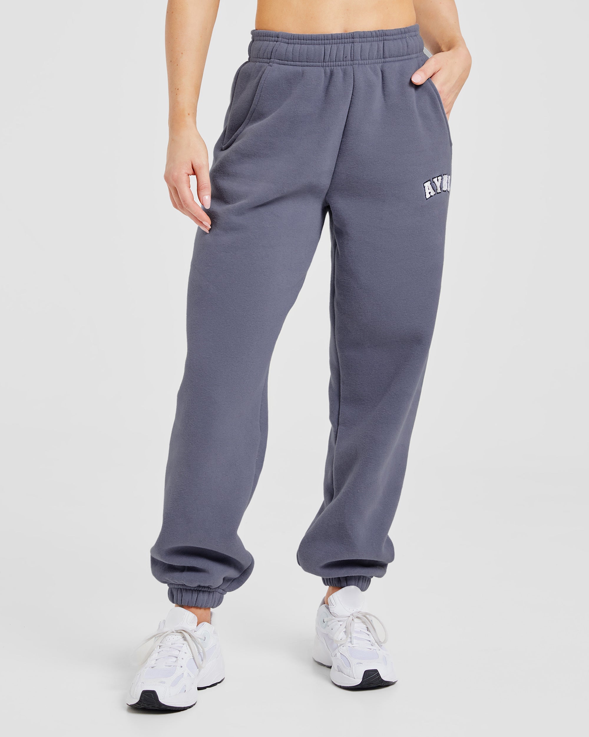 Varsity Oversized Joggers - Slate