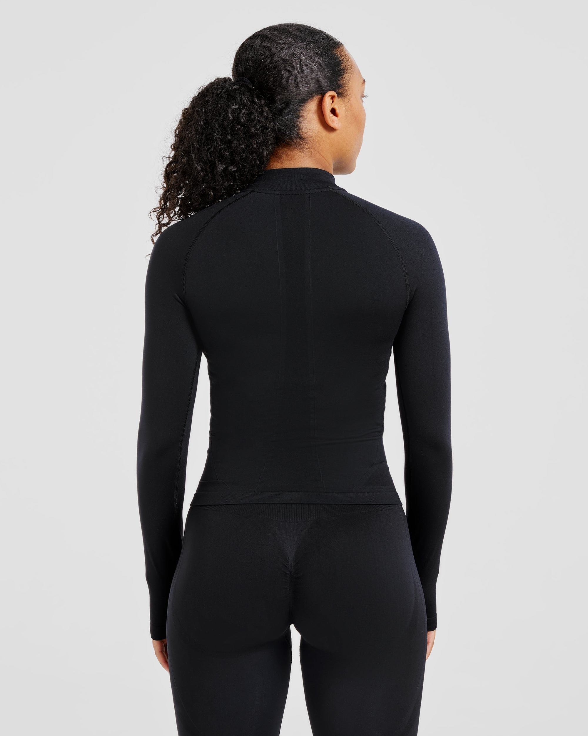 Empower Seamless 1/2 Zip Jacket - Zwart