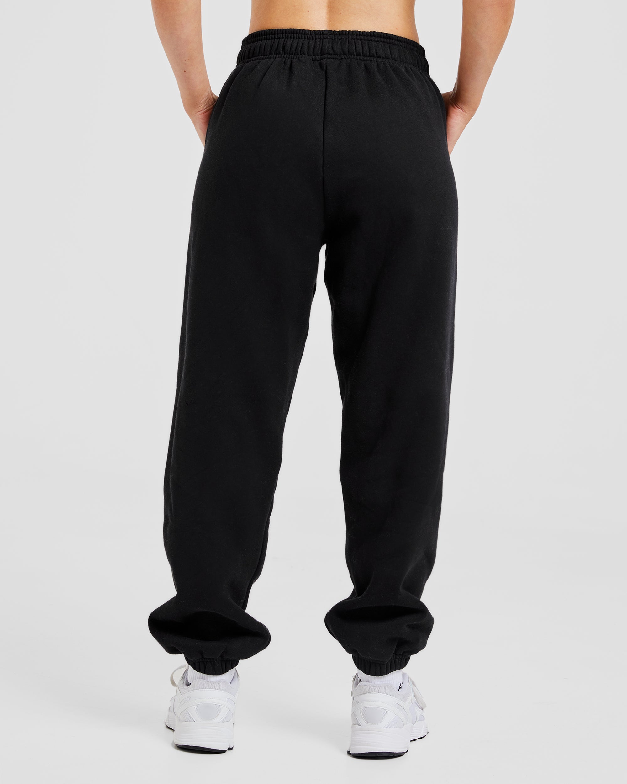 Varsity Oversized Joggers - Zwart