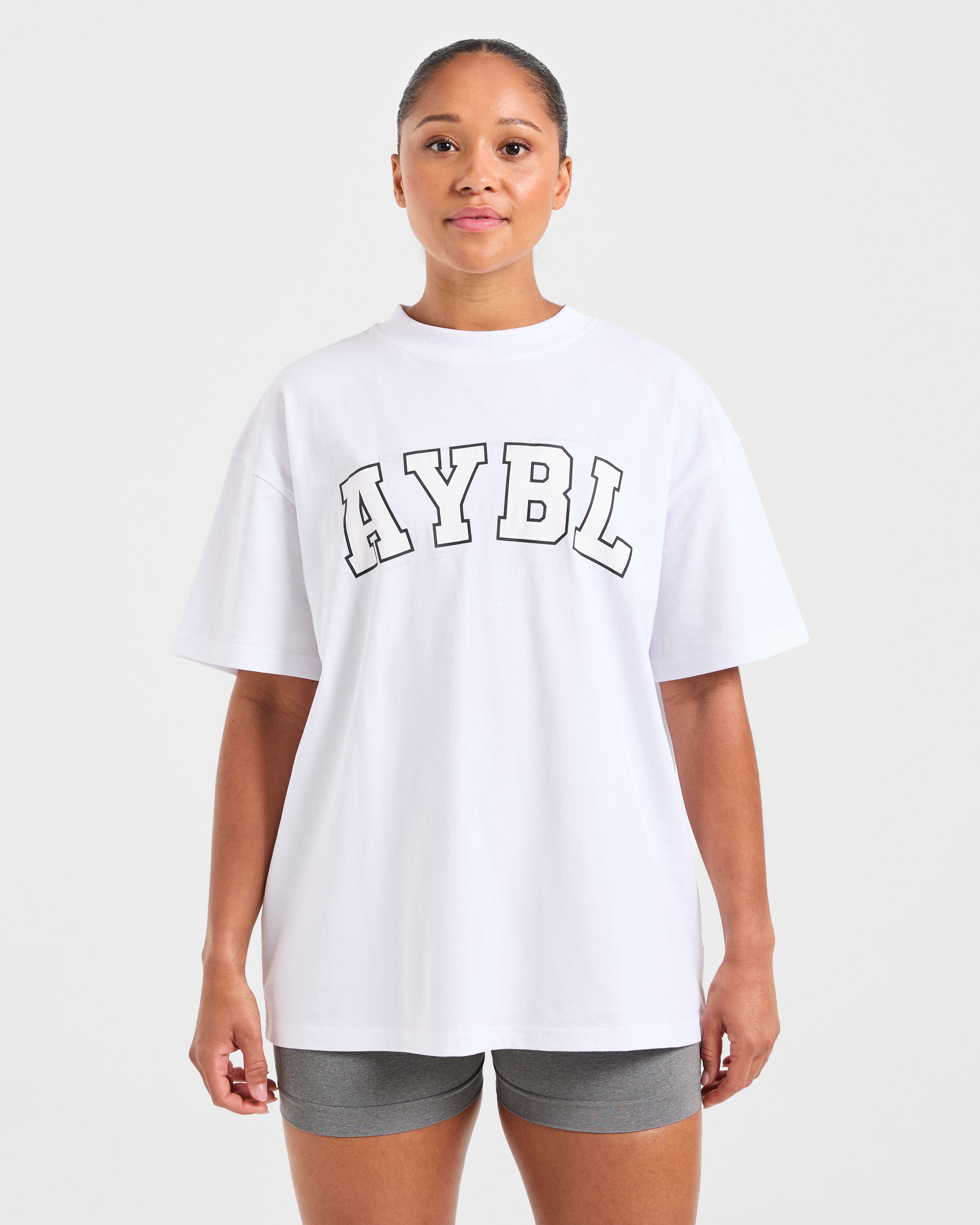 Varsity 2.0 Oversized T Shirt - Wit