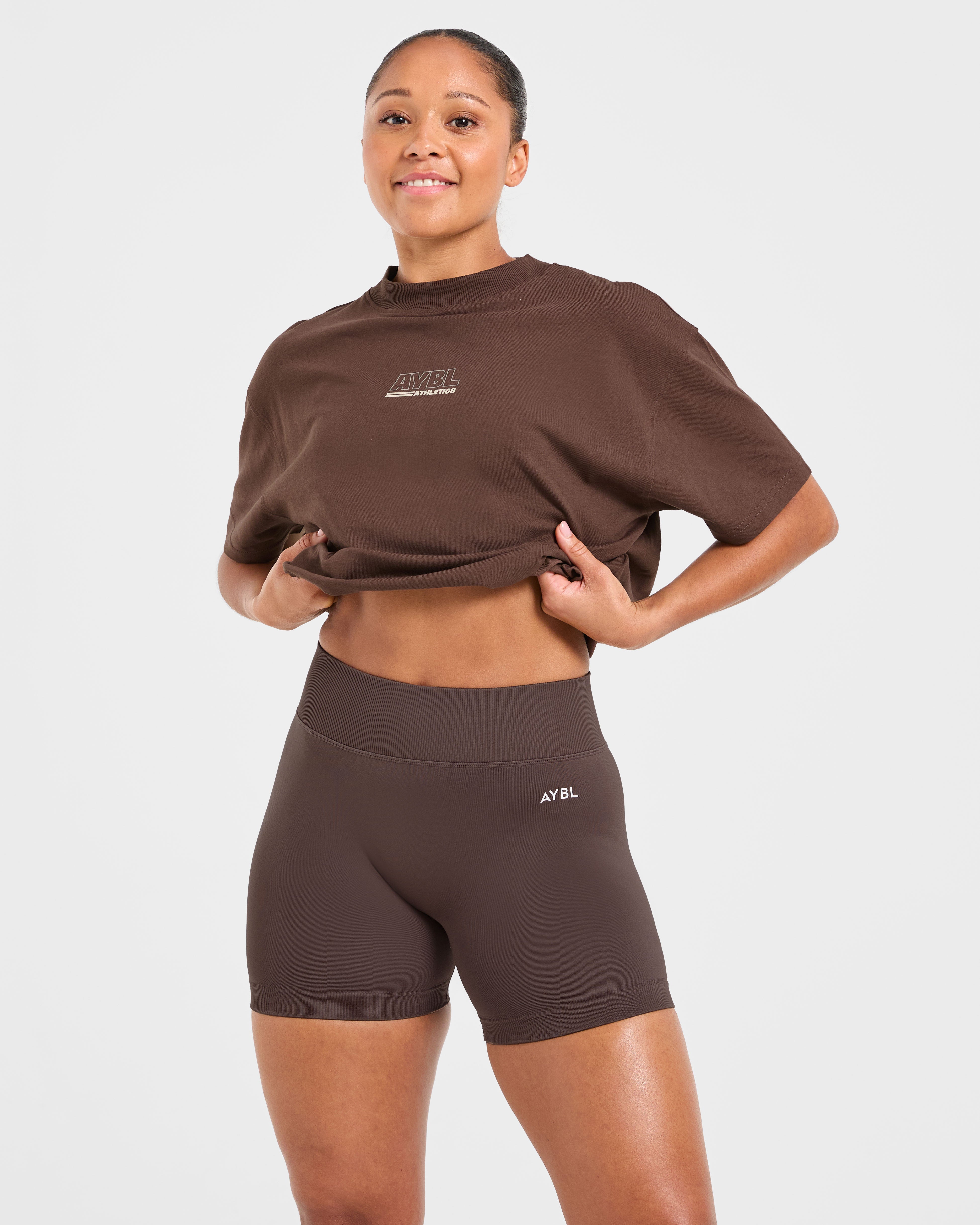 Athletics Track Oversized T Shirt - Bruin/Zand