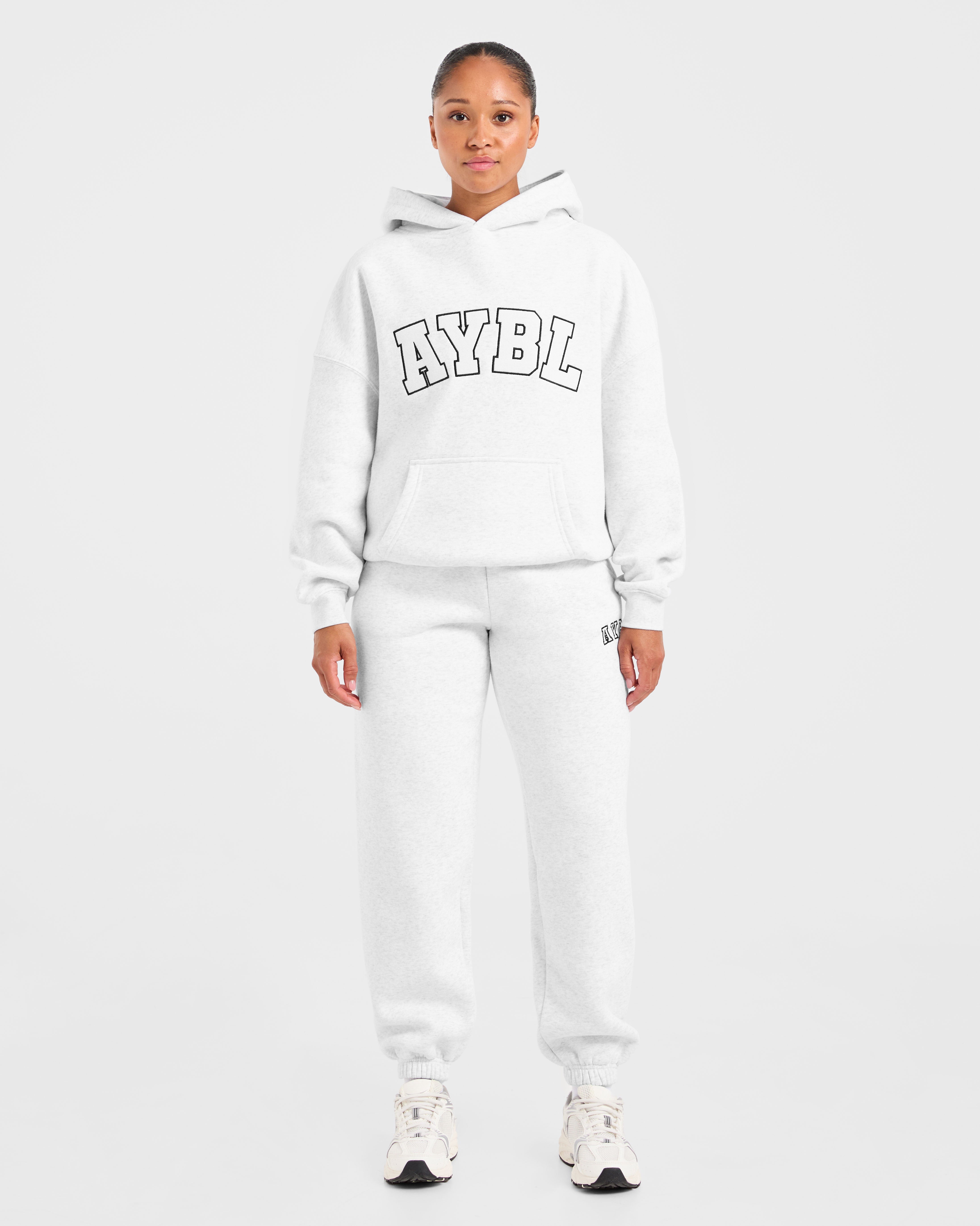 Varsity 2.0 Oversized Hoodie - Heather Grijs
