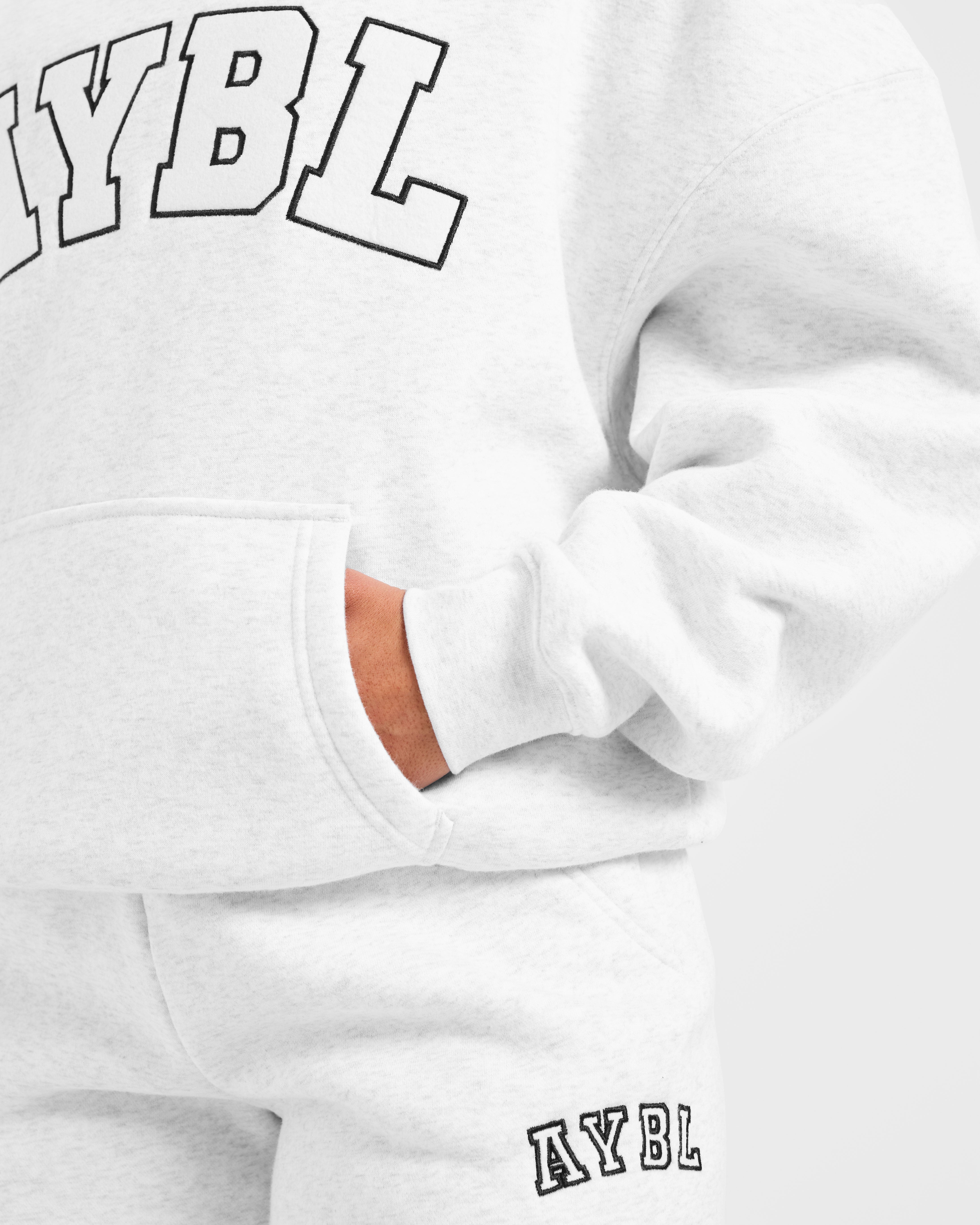 Varsity 2.0 Oversized Hoodie - Heather Grijs