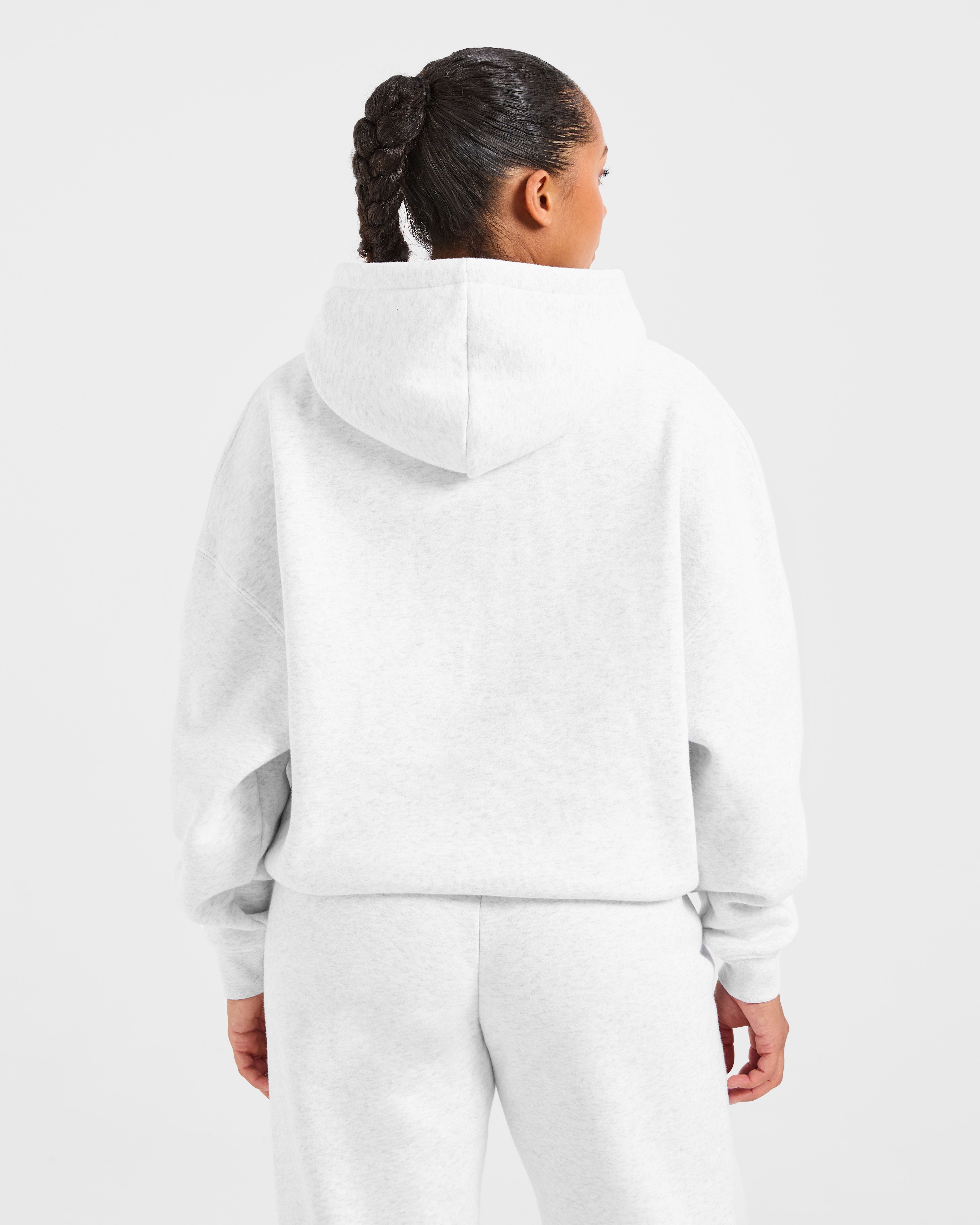 Varsity 2.0 Oversized Hoodie - Heather Grijs