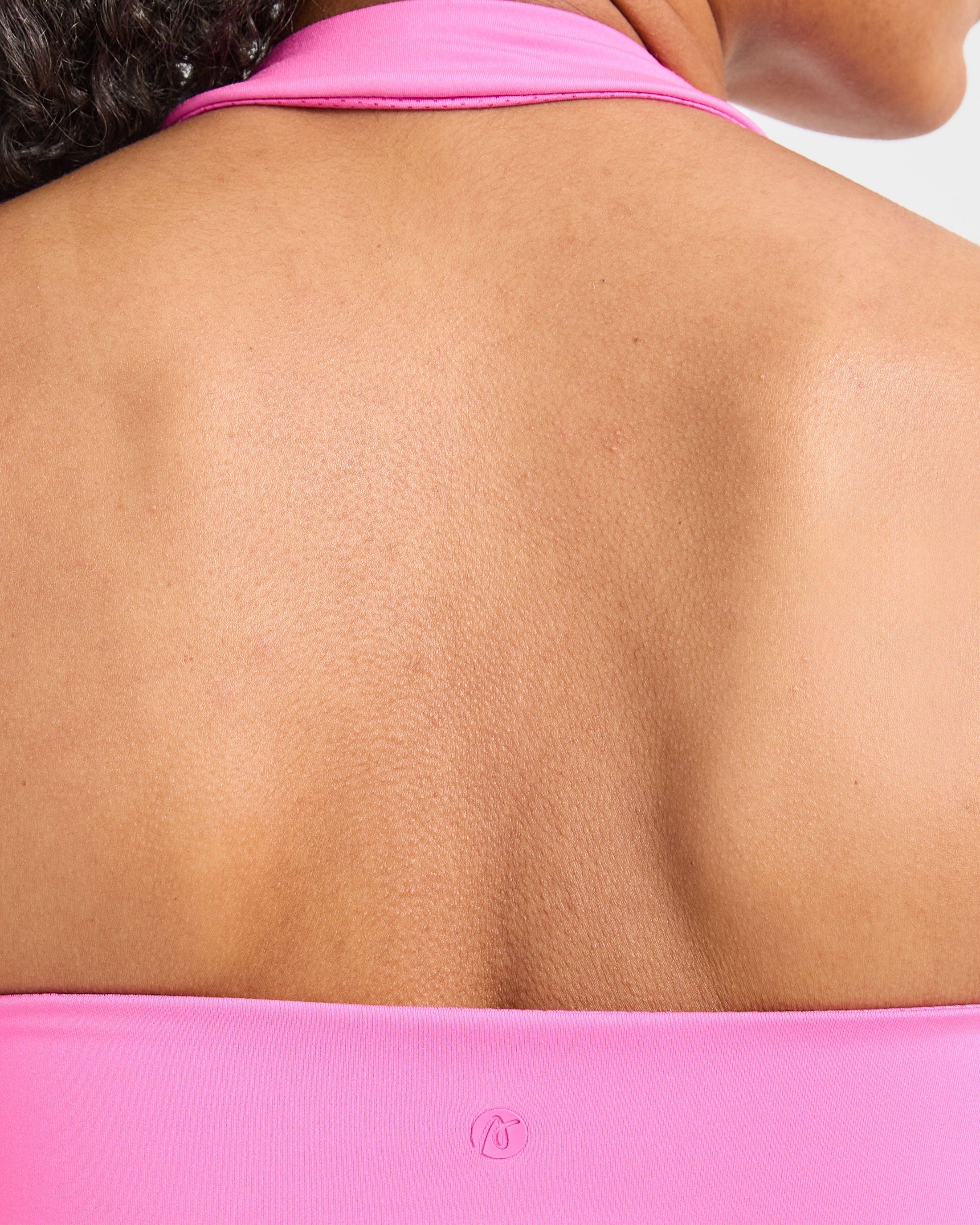 Staple Halterneck Crop Top - Summer Roze