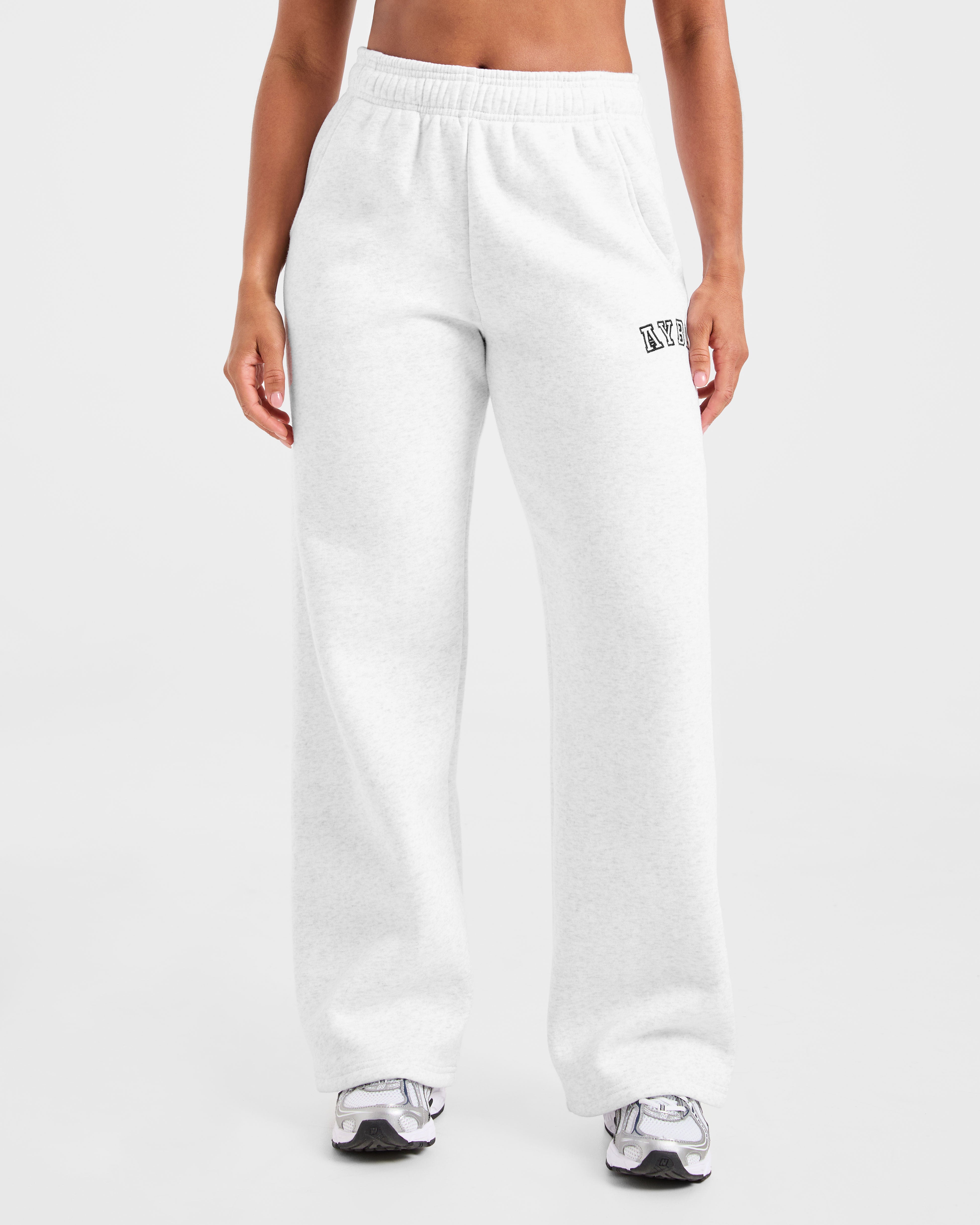 Varsity 2.0 Oversized Straight Leg Joggers - Heather Grijs