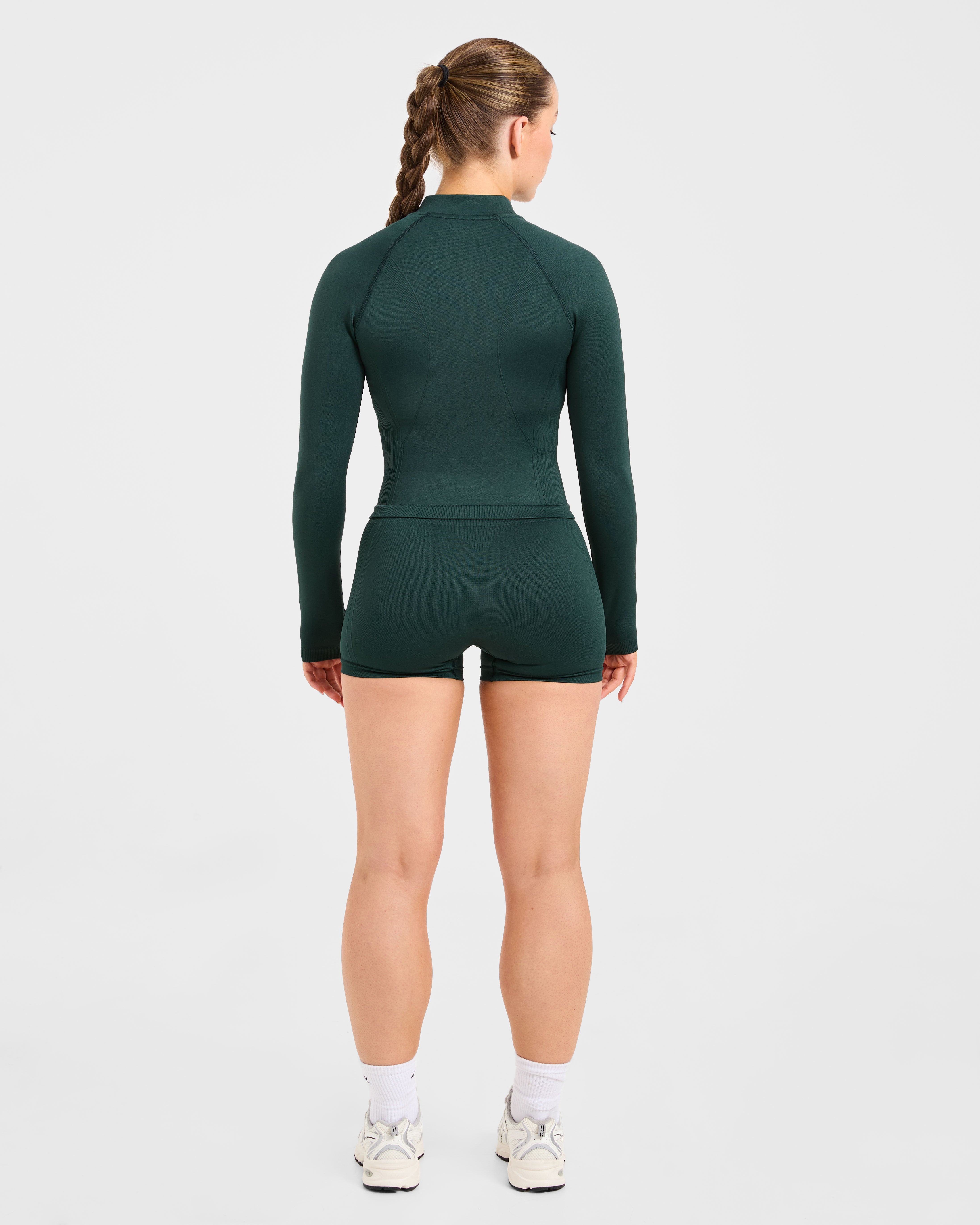 Balance V3 Seamless Zip Jacket - Dark Groen