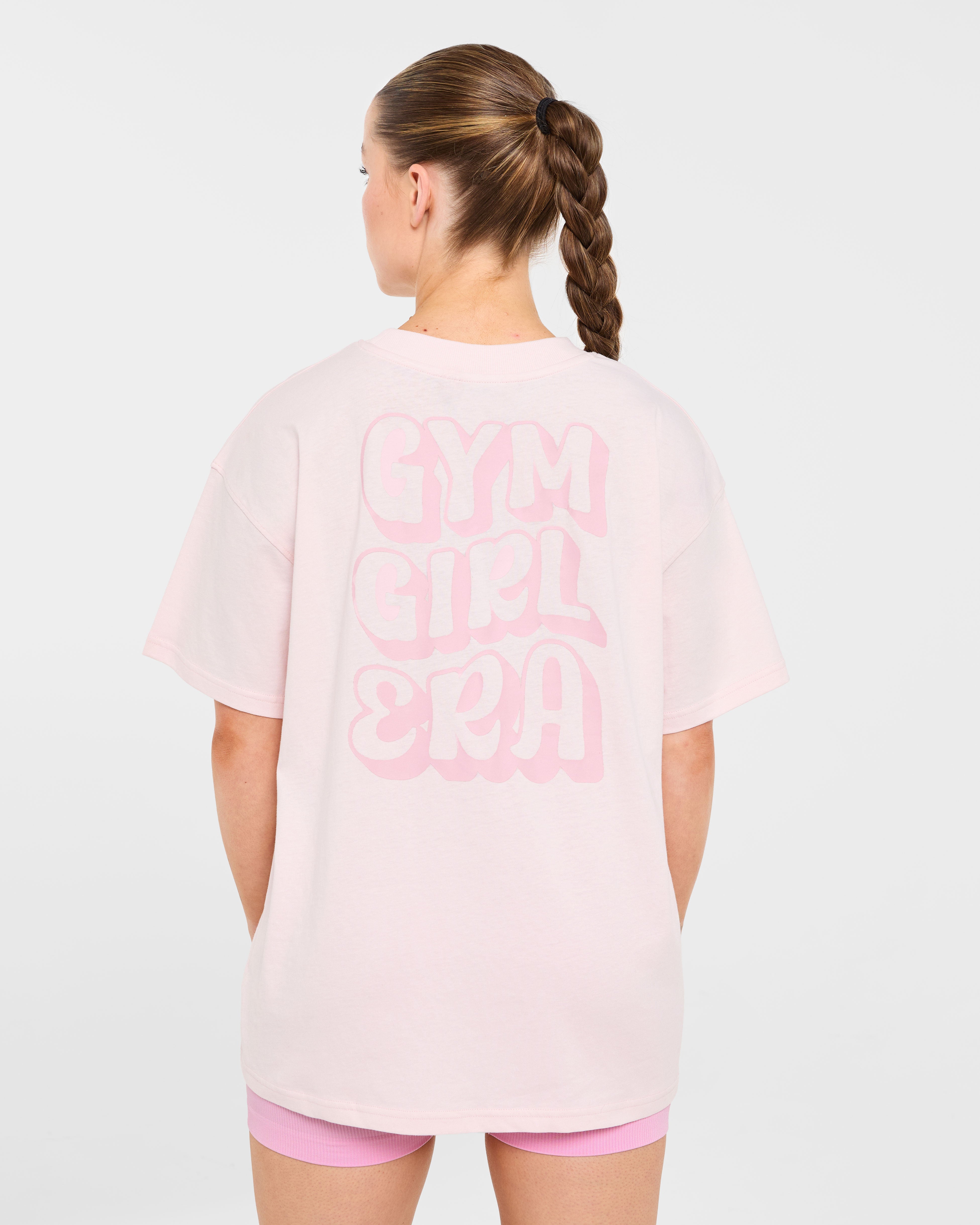 Gym Girl Era Oversized T Shirt - Roze