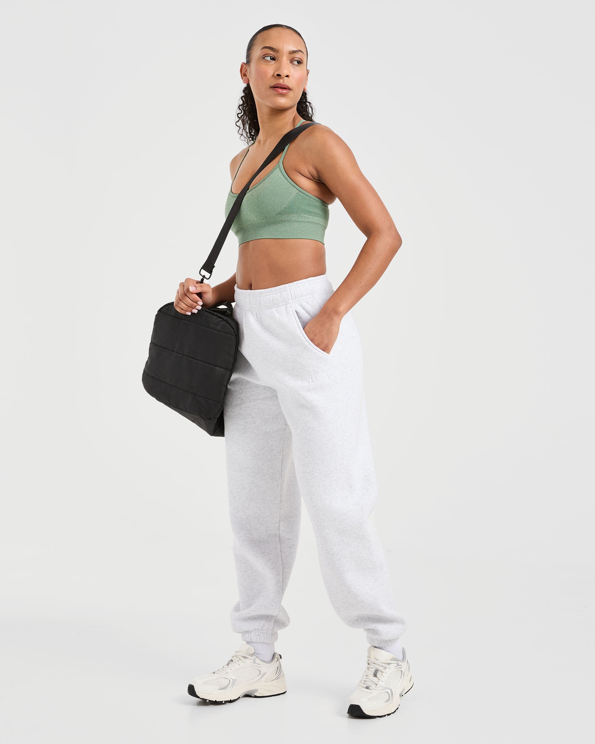 Classic Plush Oversized Joggers - Heather Grijs