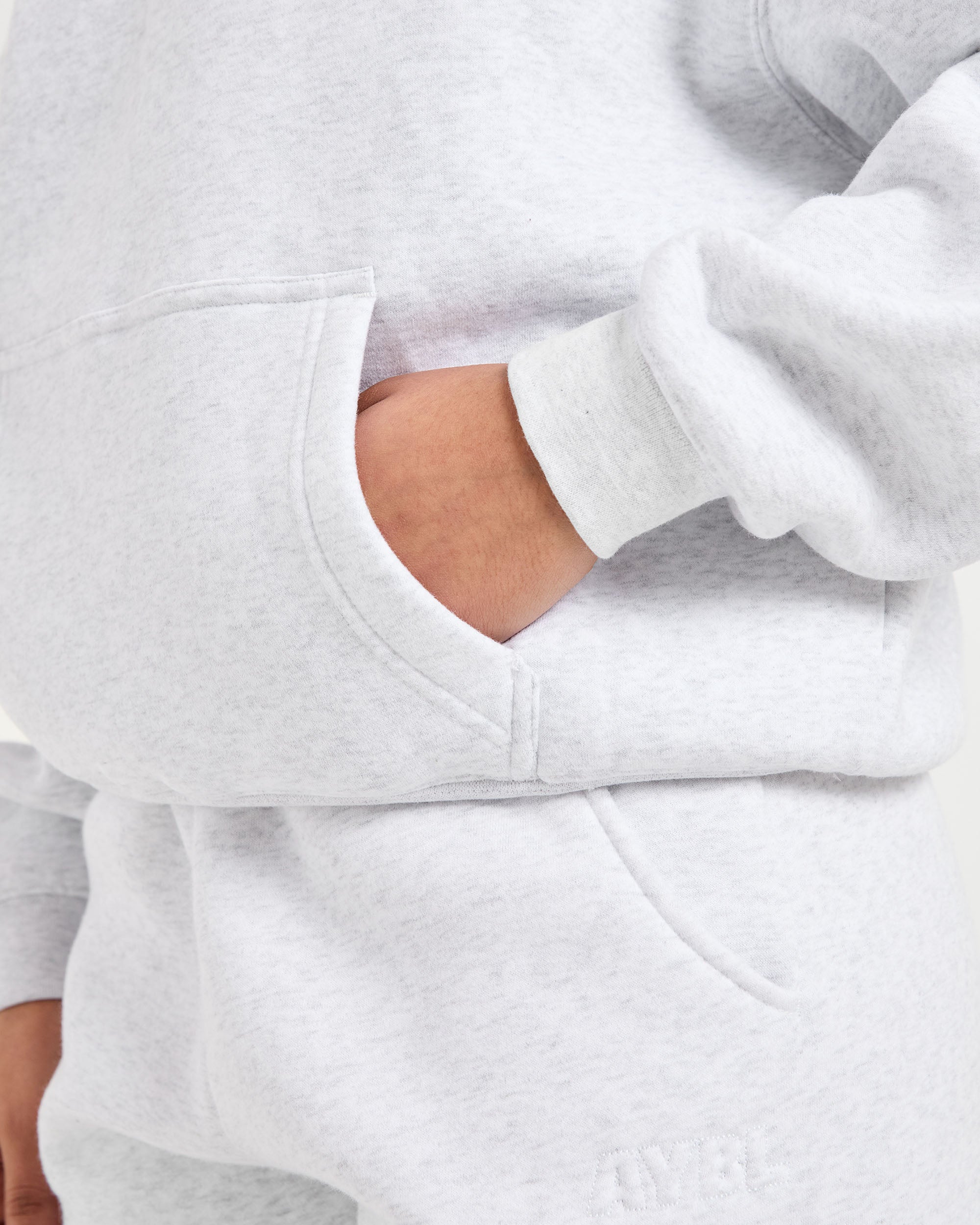 Classic Plush Oversized Hoodie - Heather Grijs