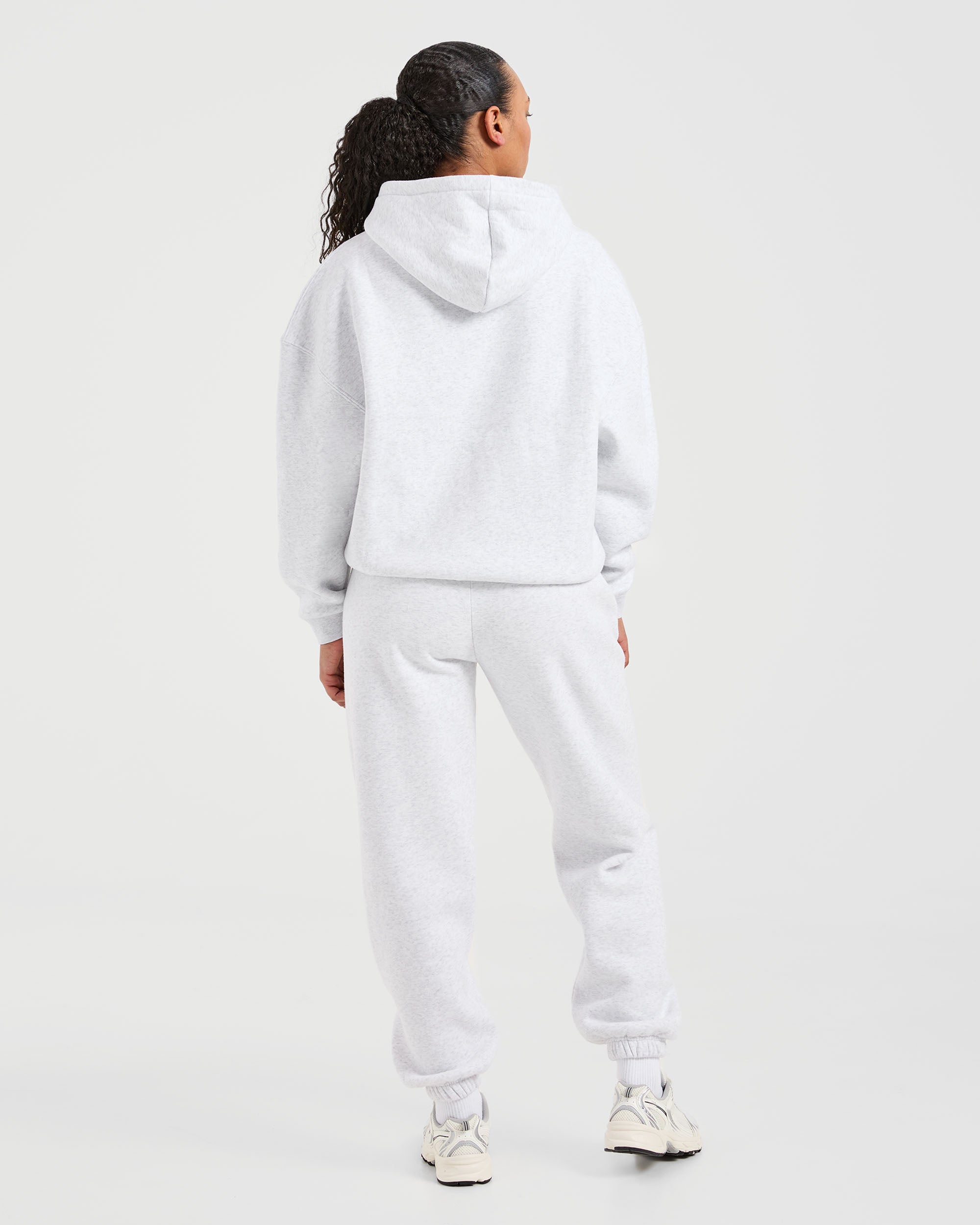 Classic Plush Oversized Hoodie - Heather Grijs