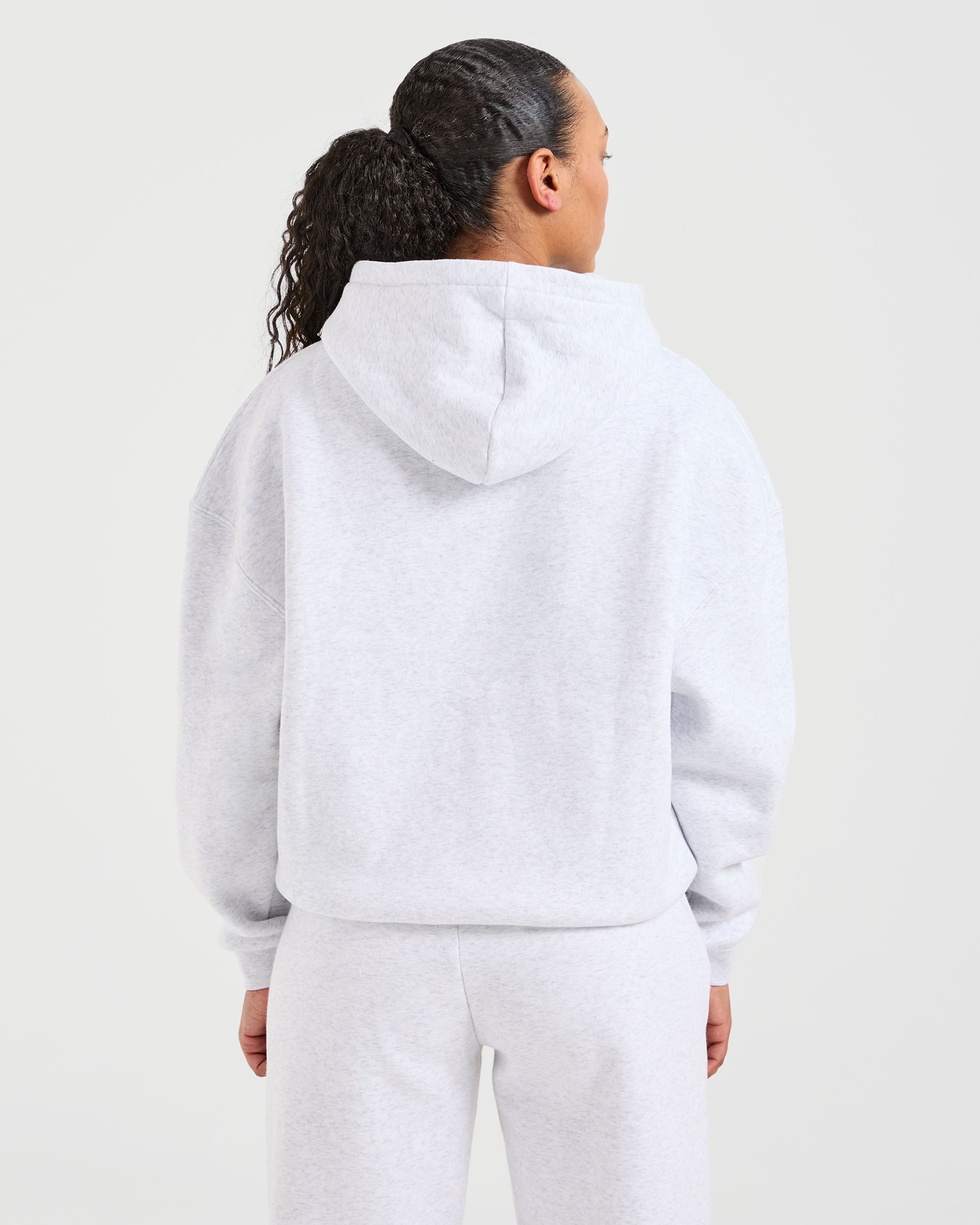 Classic Plush Oversized Hoodie - Heather Grijs