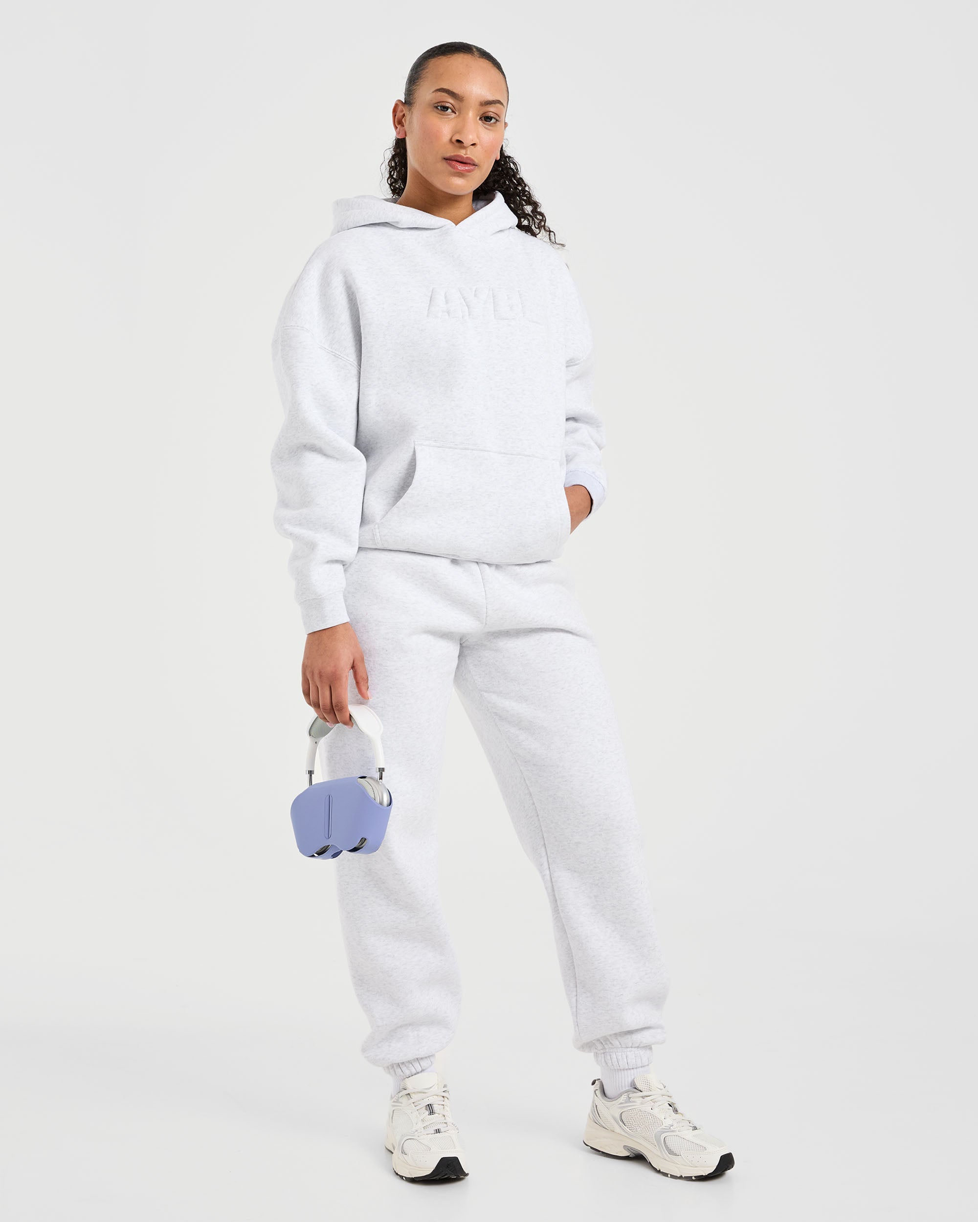 Classic Plush Oversized Hoodie - Heather Grijs