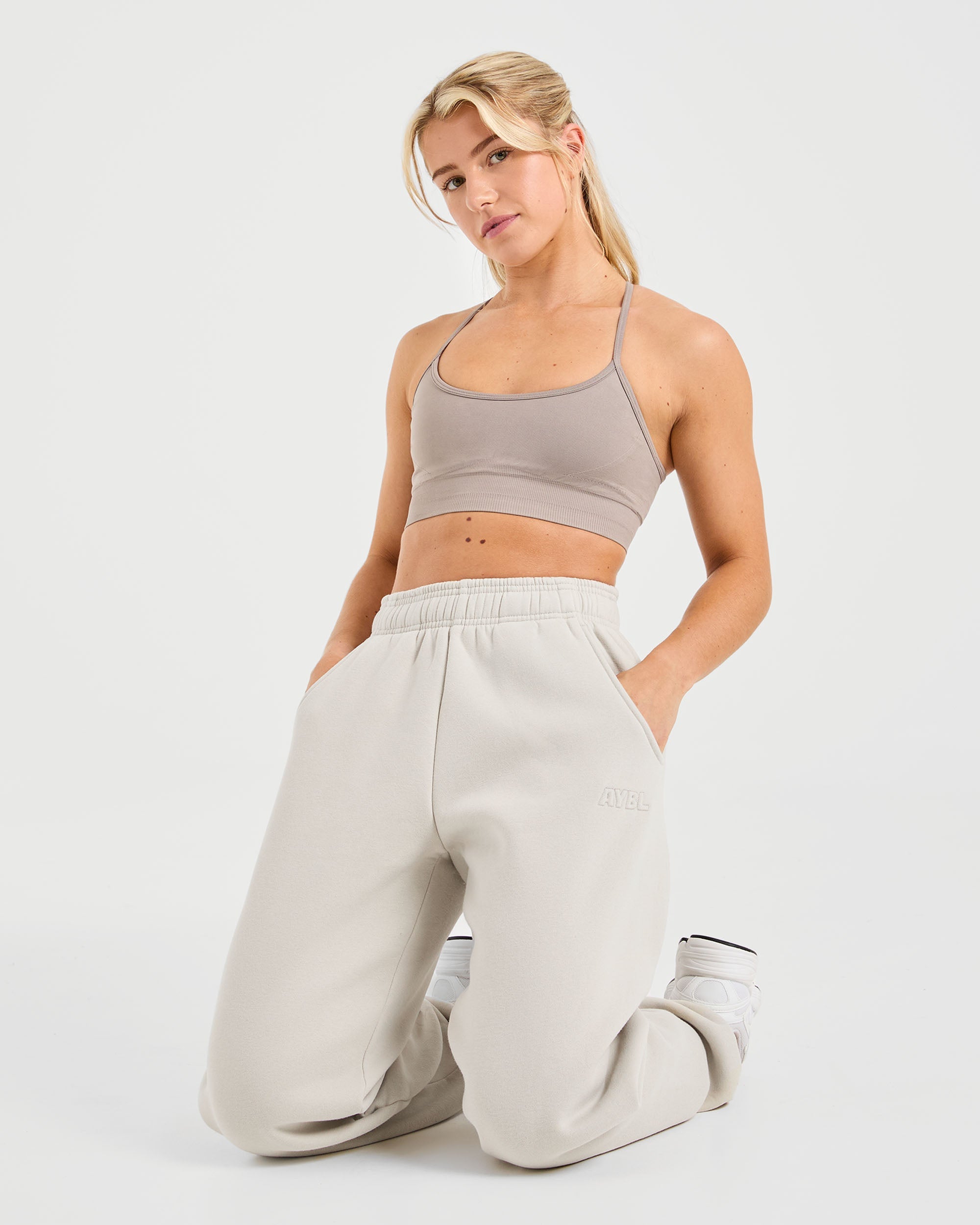 Classic Plush Oversized Joggers - Sand