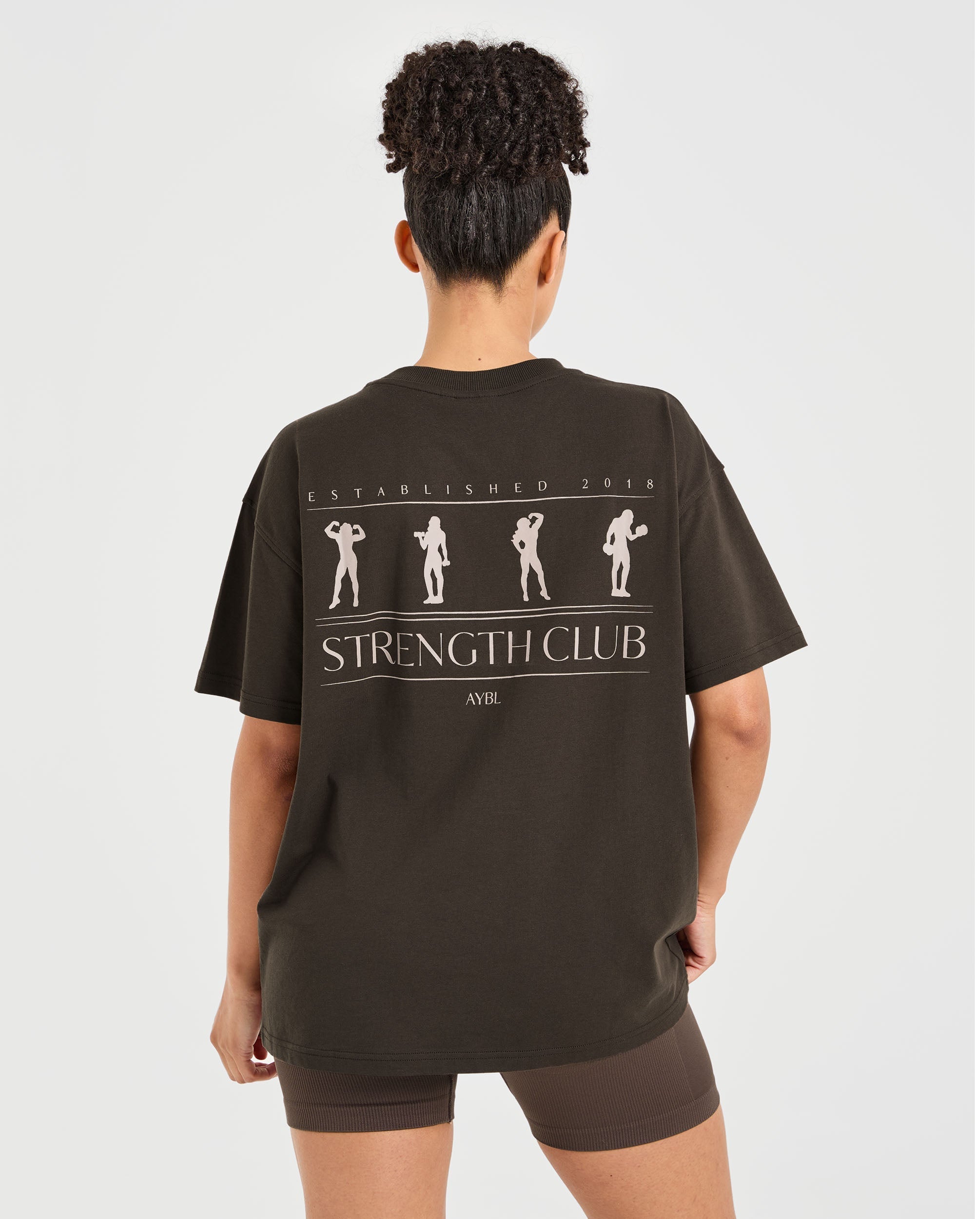 Strength Club Oversized T Shirt - Bruin