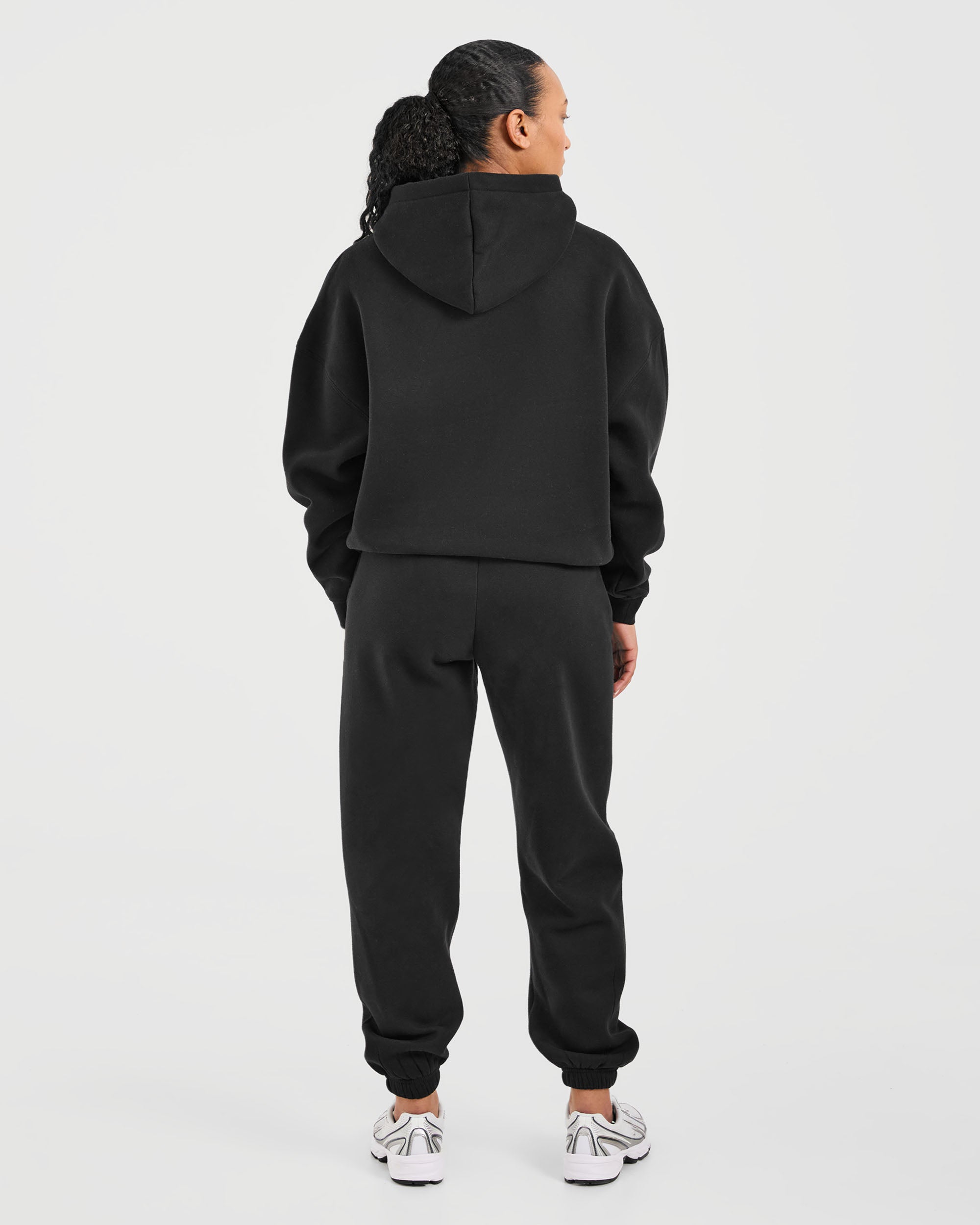 Classic Plush Oversized Joggers - Zwart