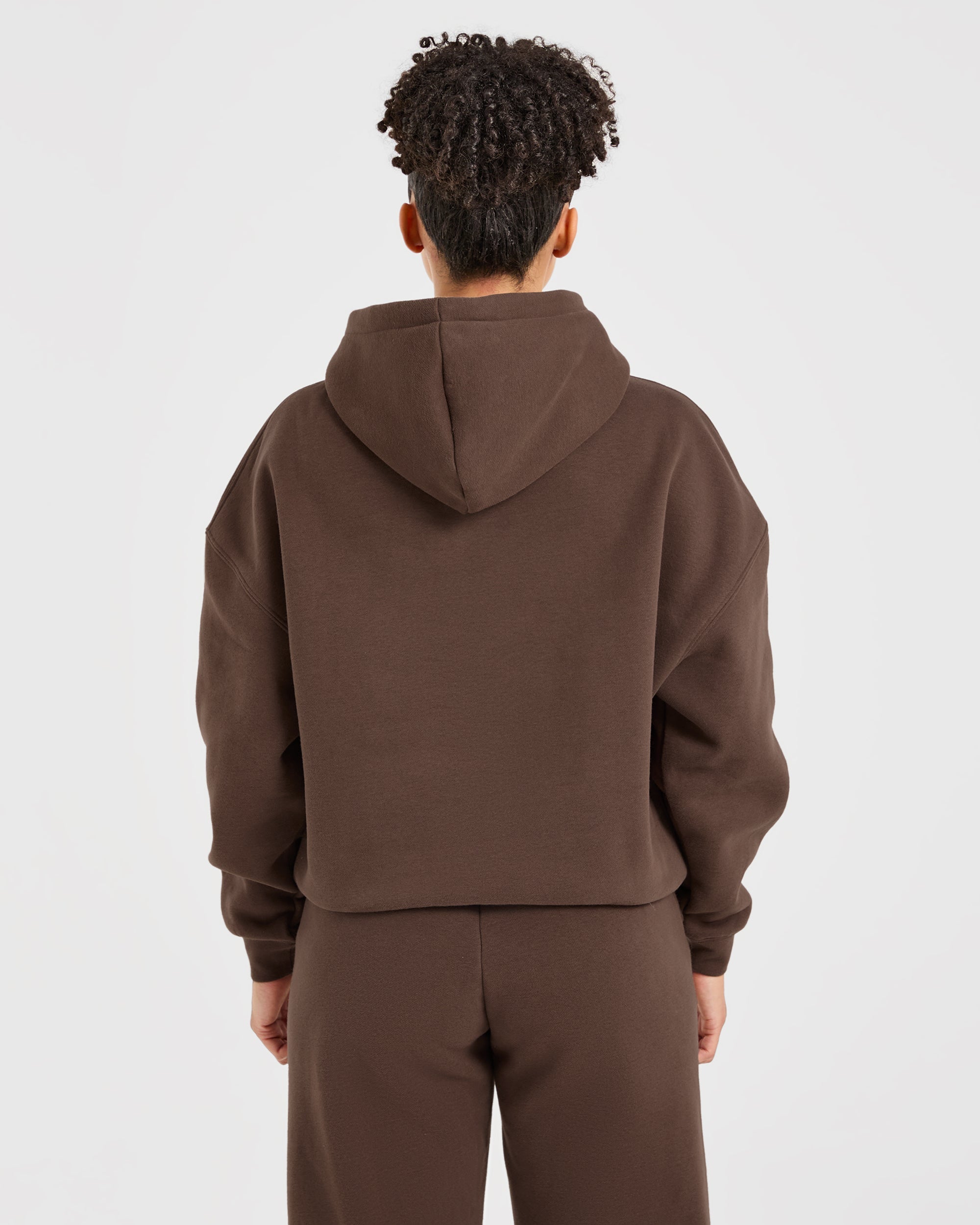 Classic Plush Oversized Hoodie - Bruin