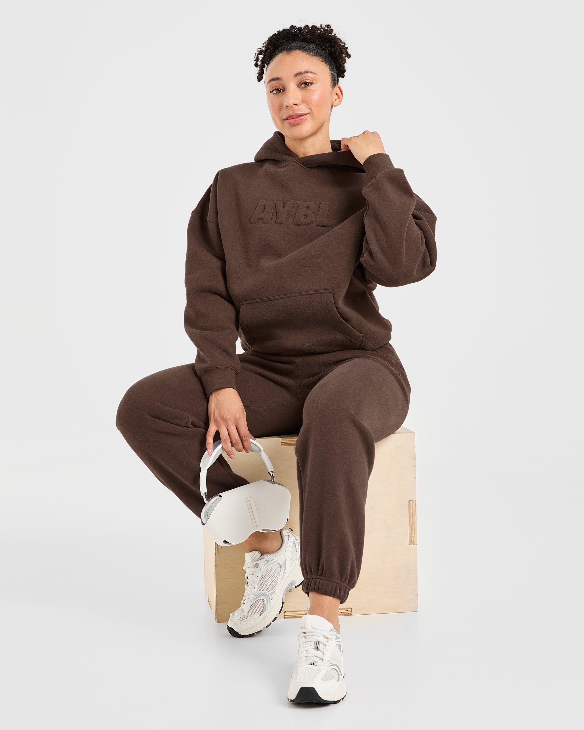 Classic Plush Oversized Hoodie - Bruin