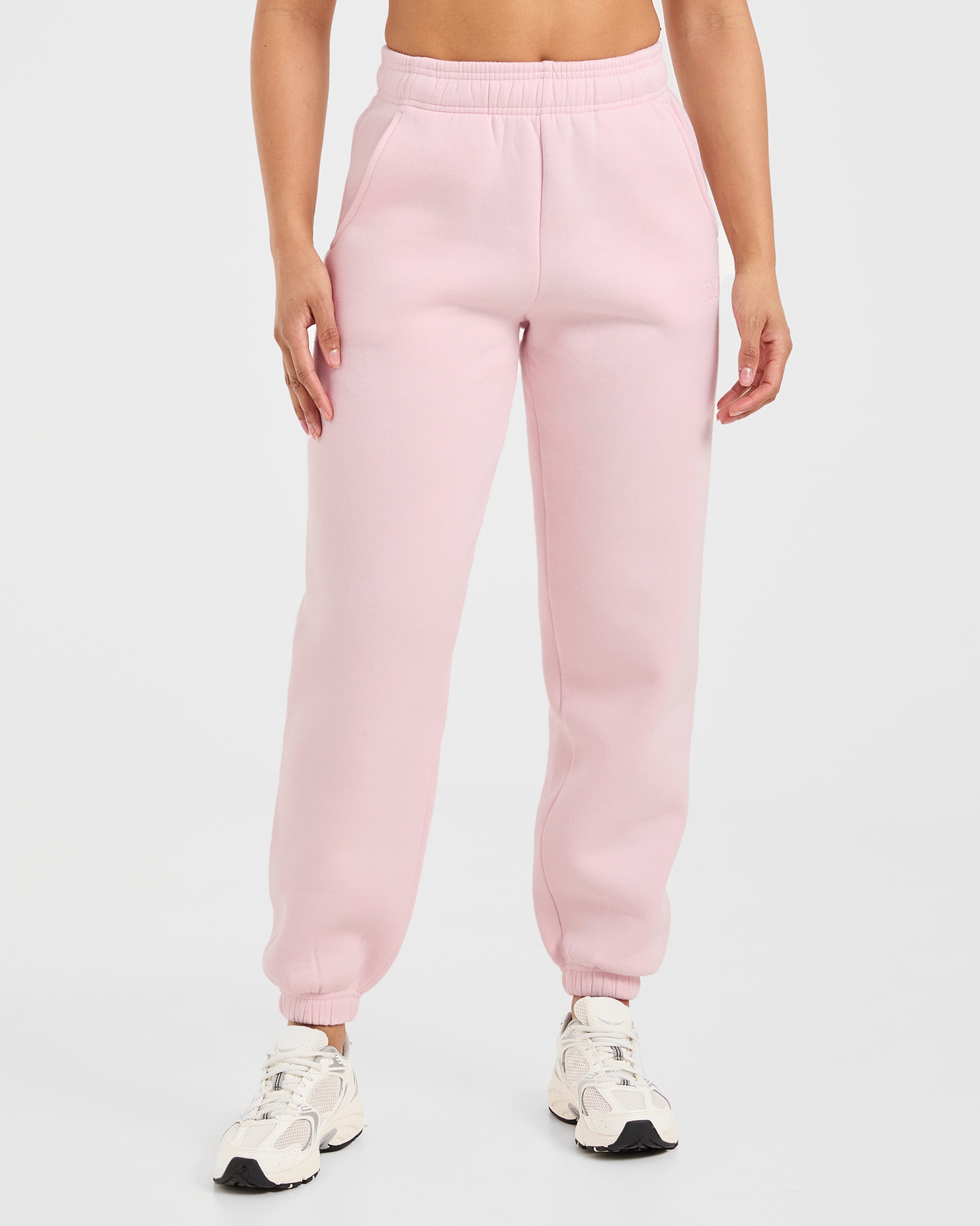 Classic Plush Oversized Joggers - Pastel Roze