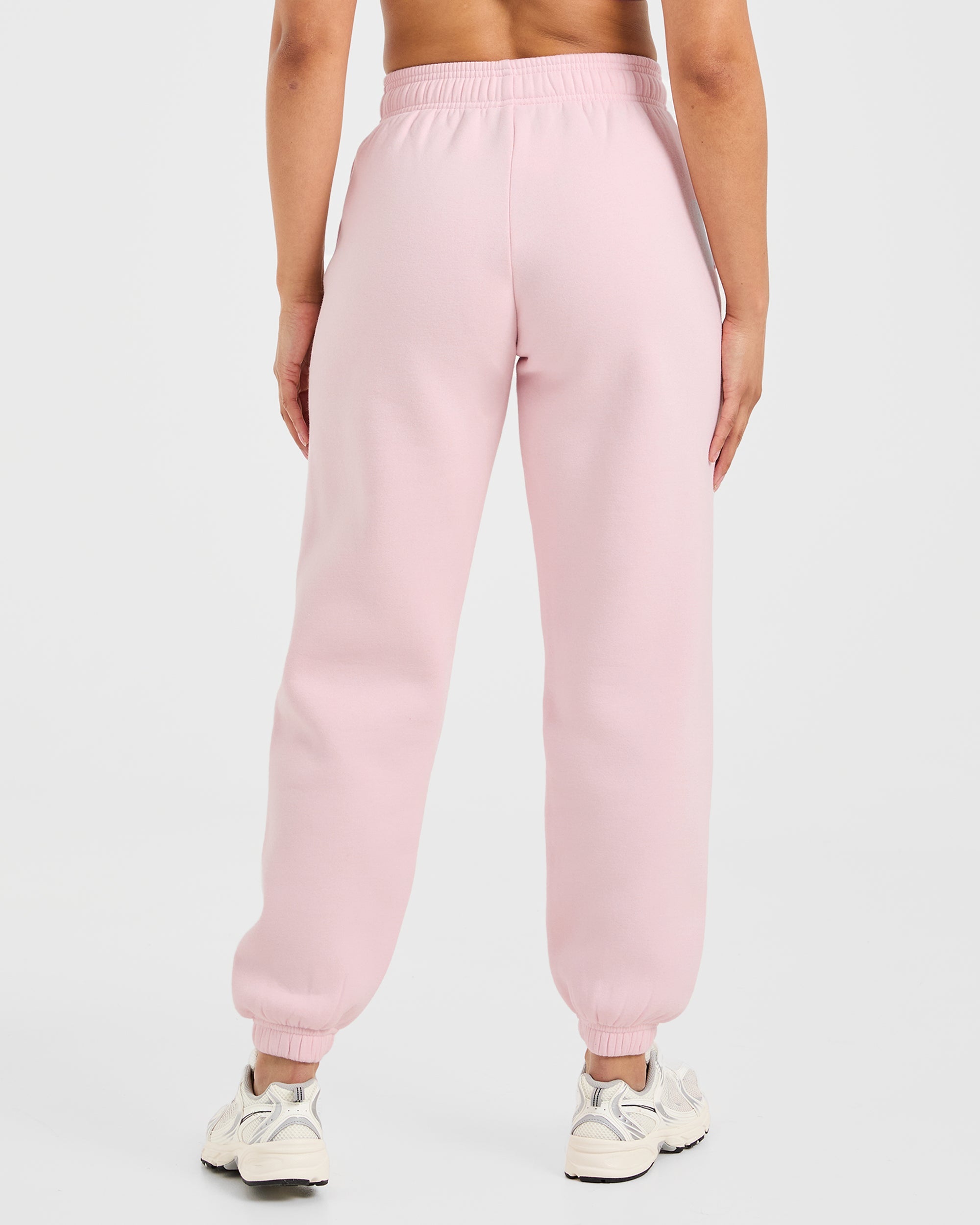 Classic Plush Oversized Joggers - Pastel Roze