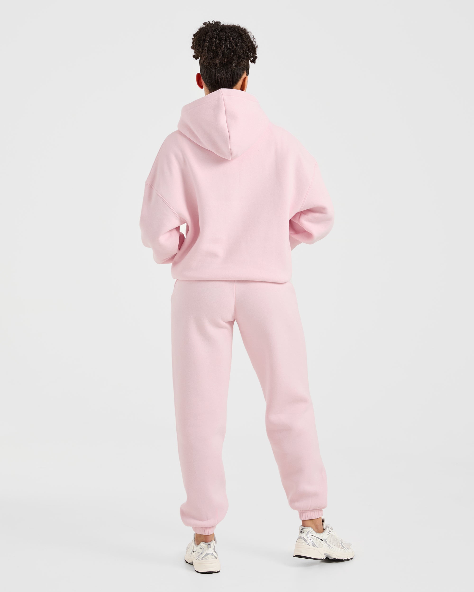 Classic Plush Oversized Joggers - Pastel Roze