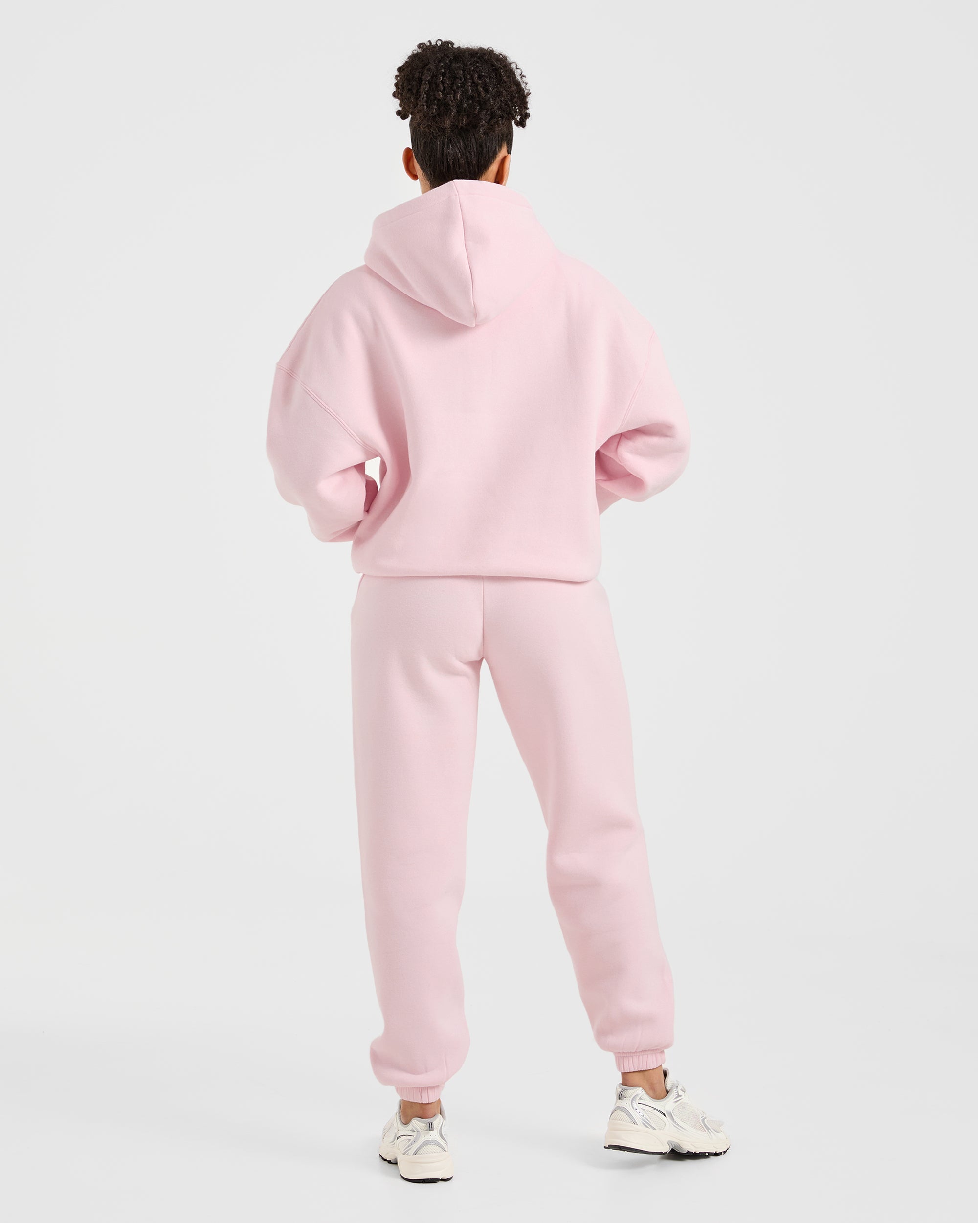 Classic Plush Oversized Hoodie - Pastel Roze