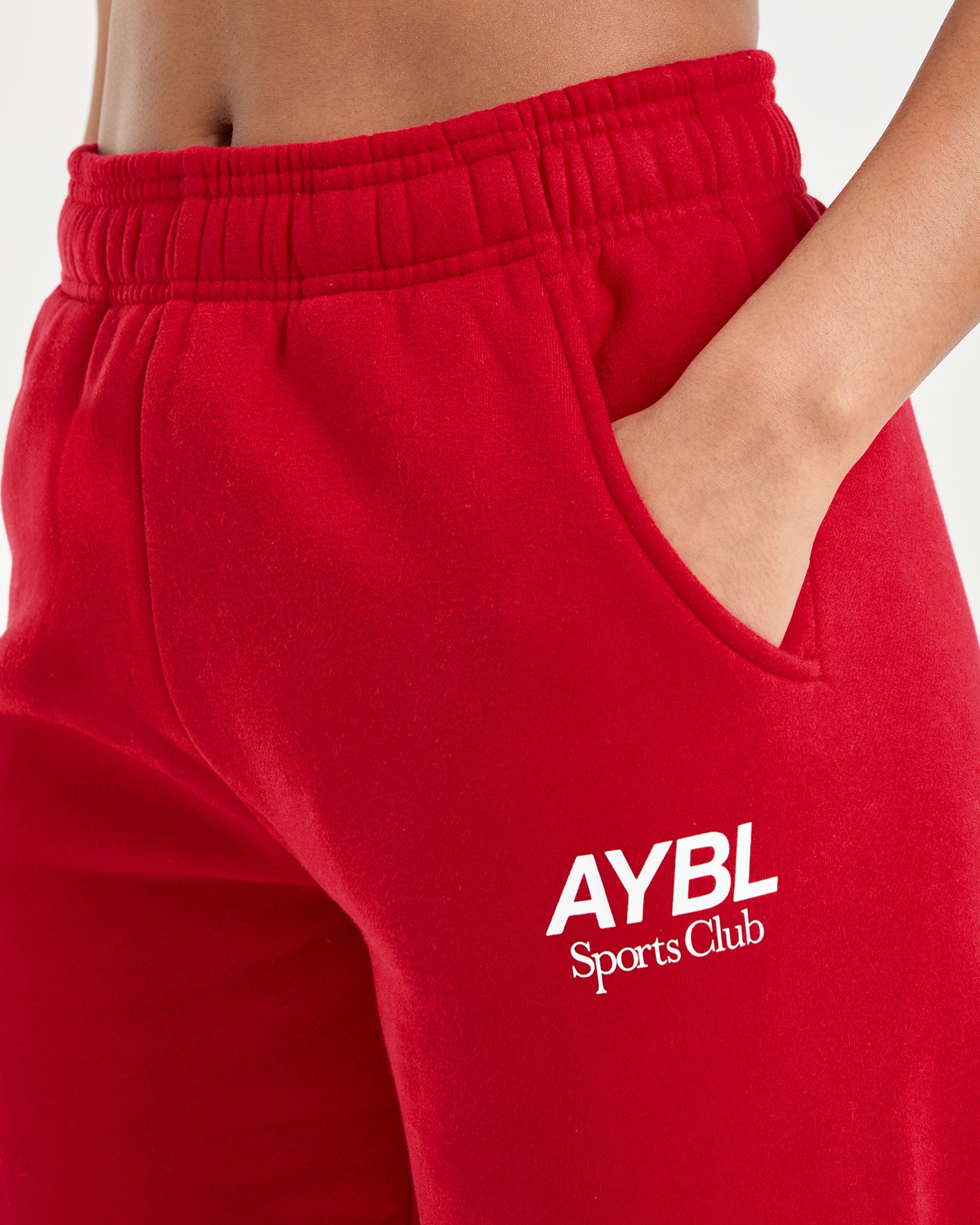 AYBL Sports Club Oversized Joggers - True Rood