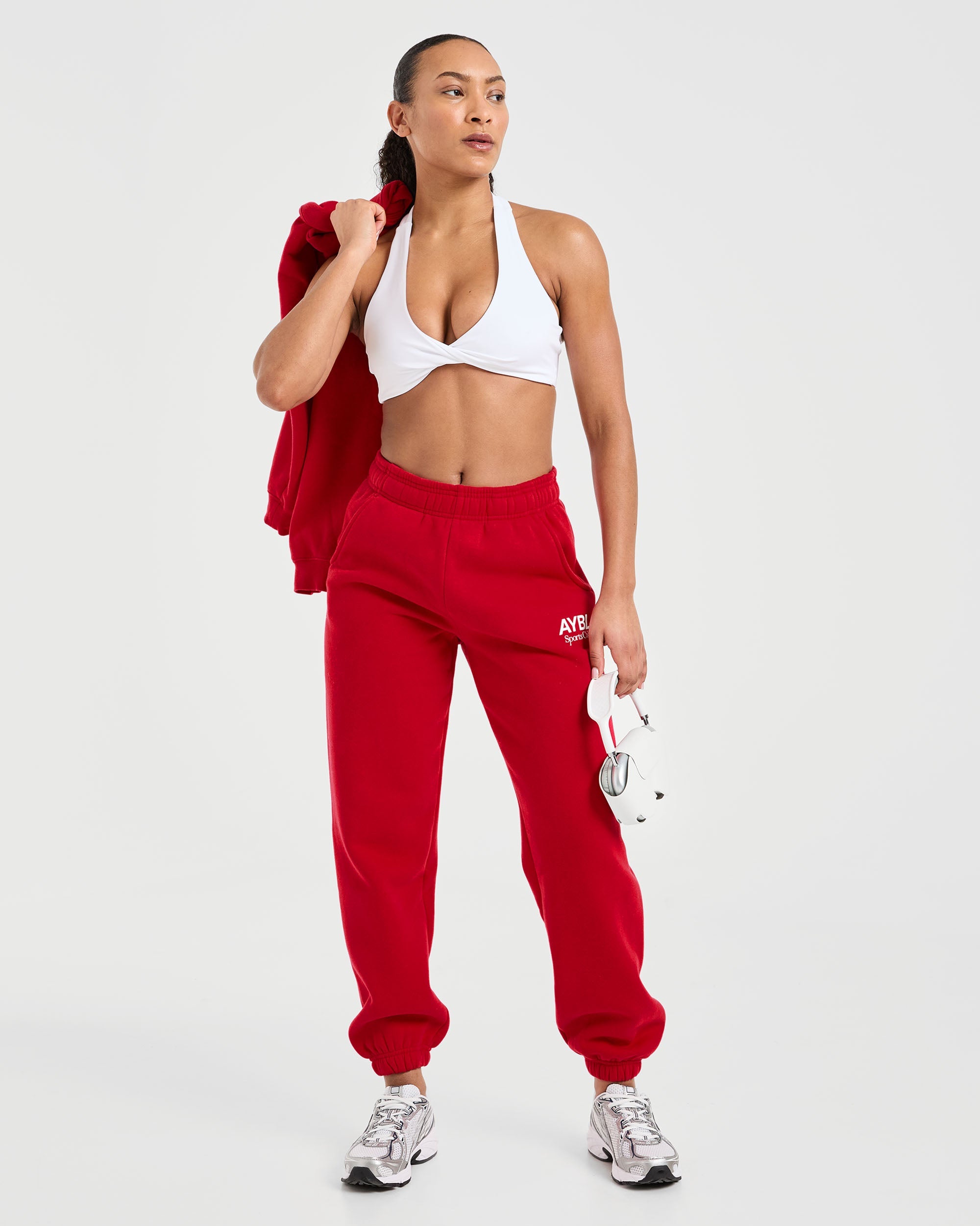 AYBL Sports Club Oversized Joggers - True Rood