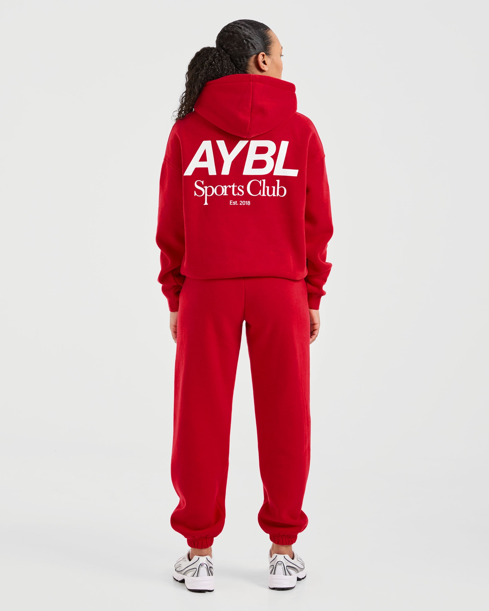 AYBL Sports Club Oversized Hoodie - True Rood