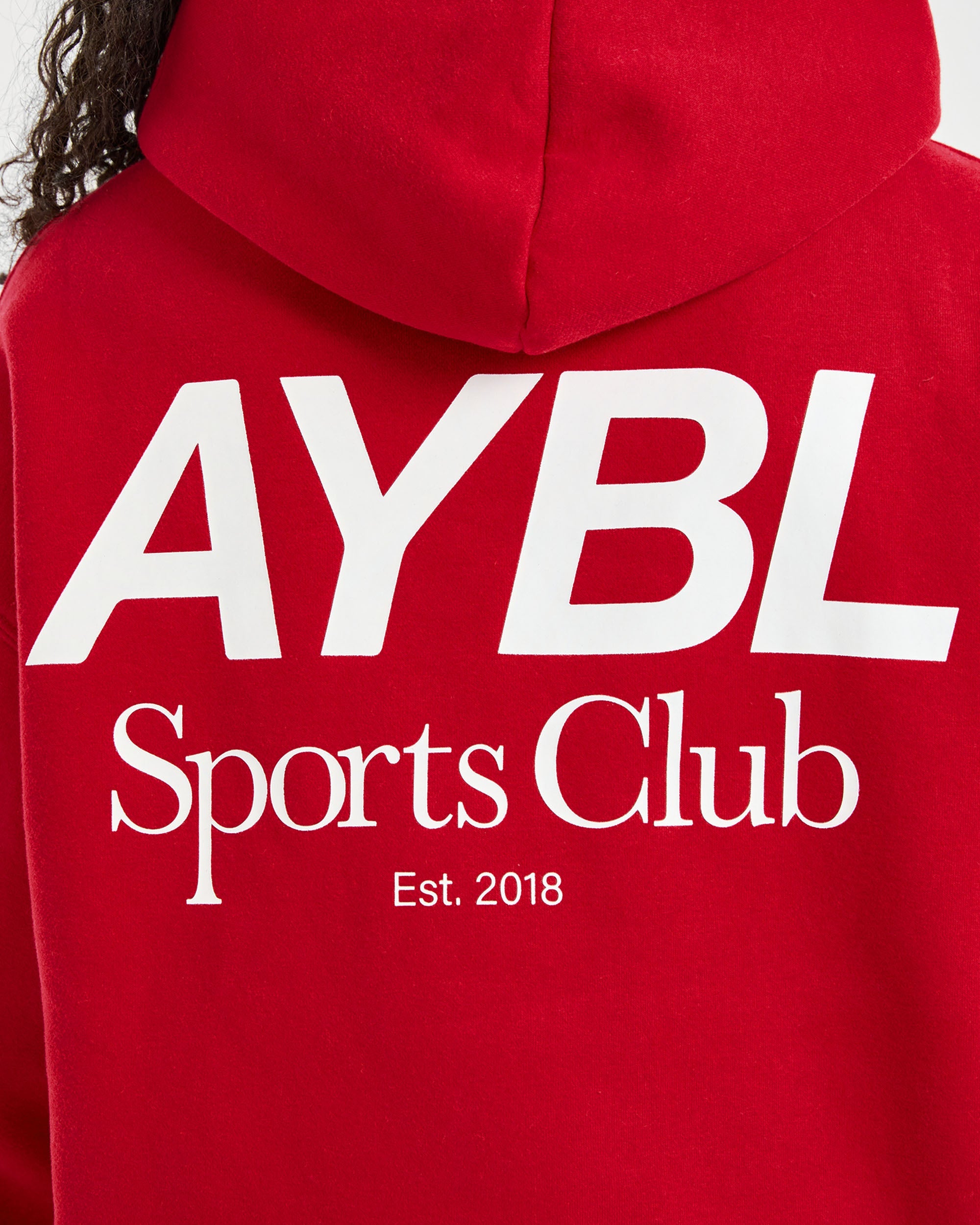 AYBL Sports Club Oversized Hoodie - True Rood