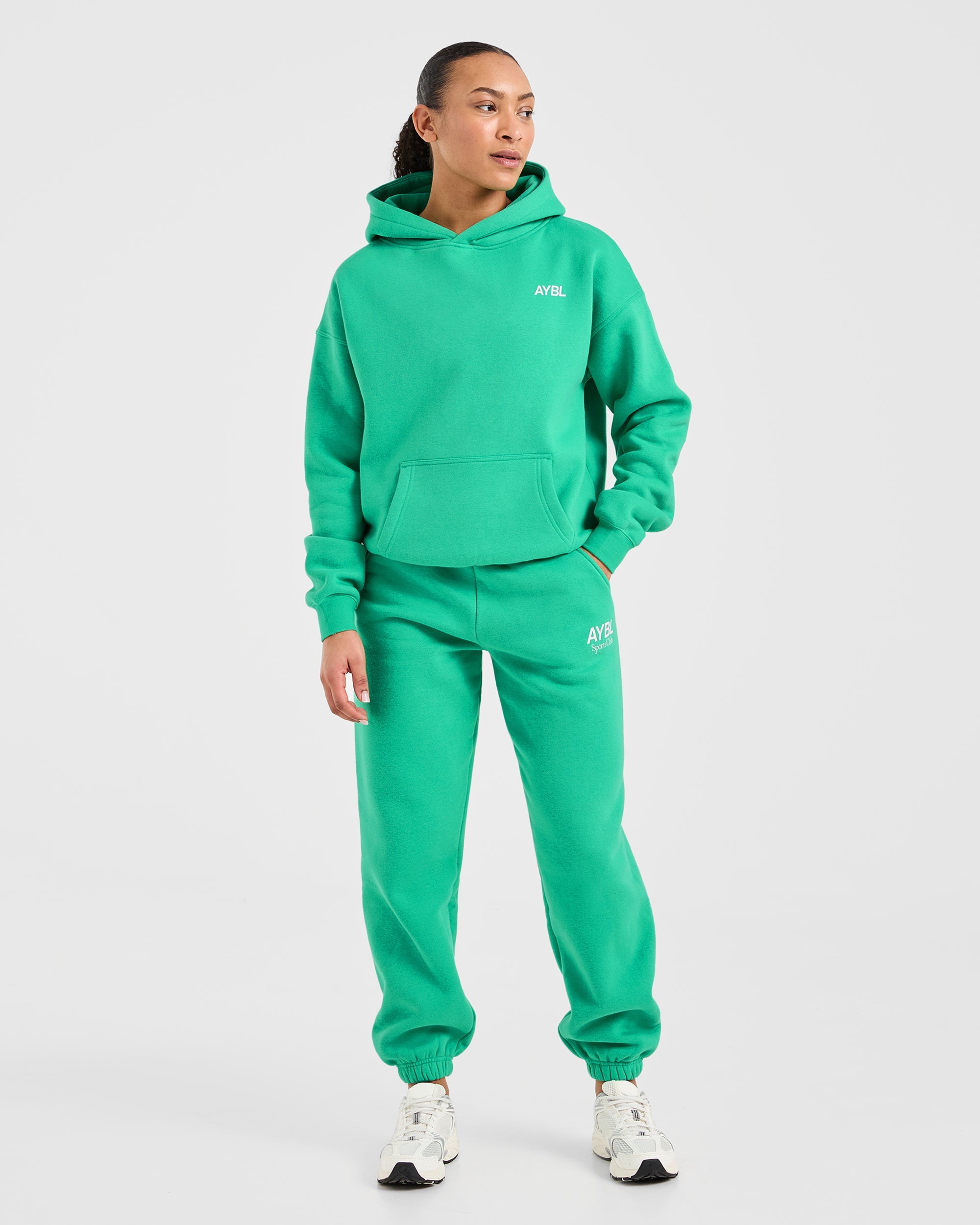 AYBL Sports Club Oversized Hoodie - Racing Groen