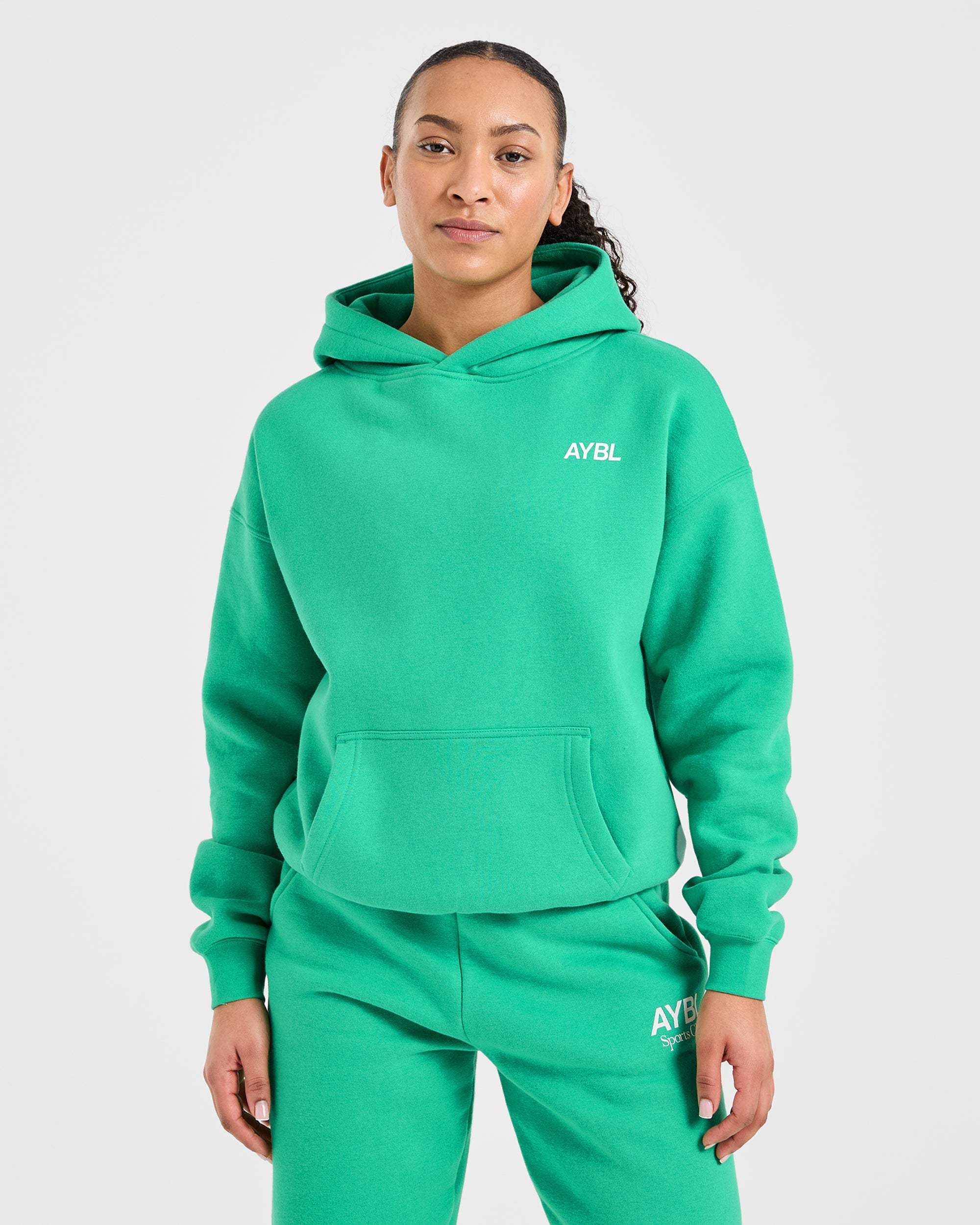 AYBL Sports Club Oversized Hoodie - Racing Groen