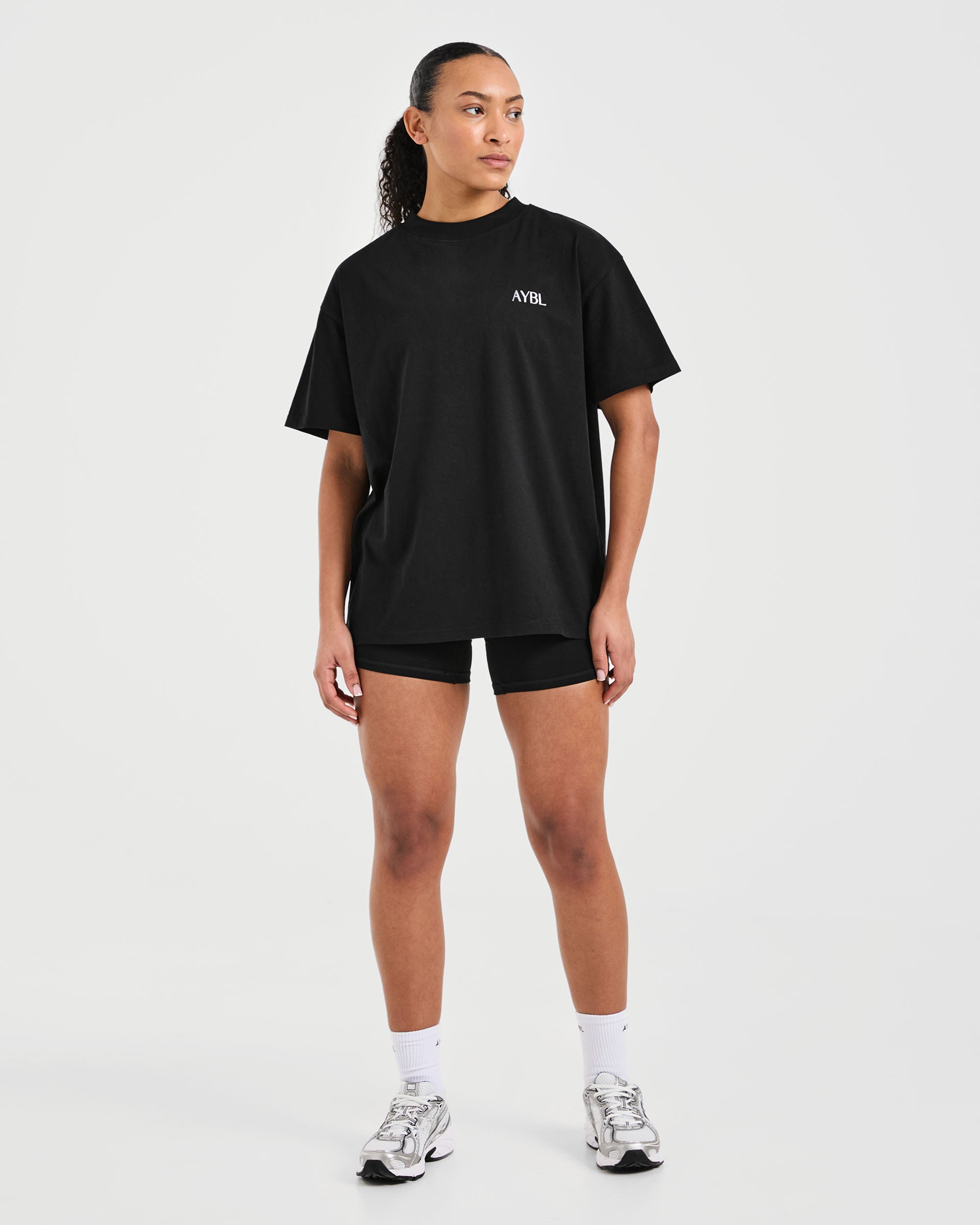 Strength Club Oversized T Shirt - Zwart