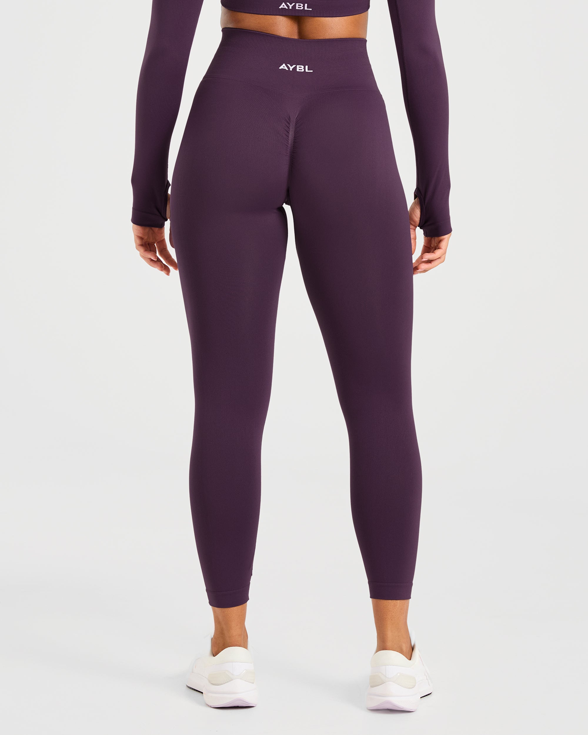 Power Seamless Leggings - Grape Wine