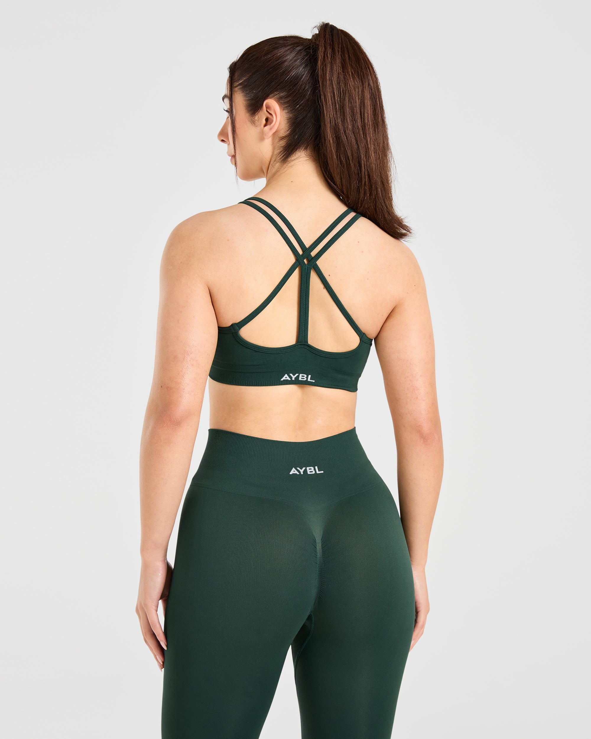 Power Seamless Sports Bra - Evergreen