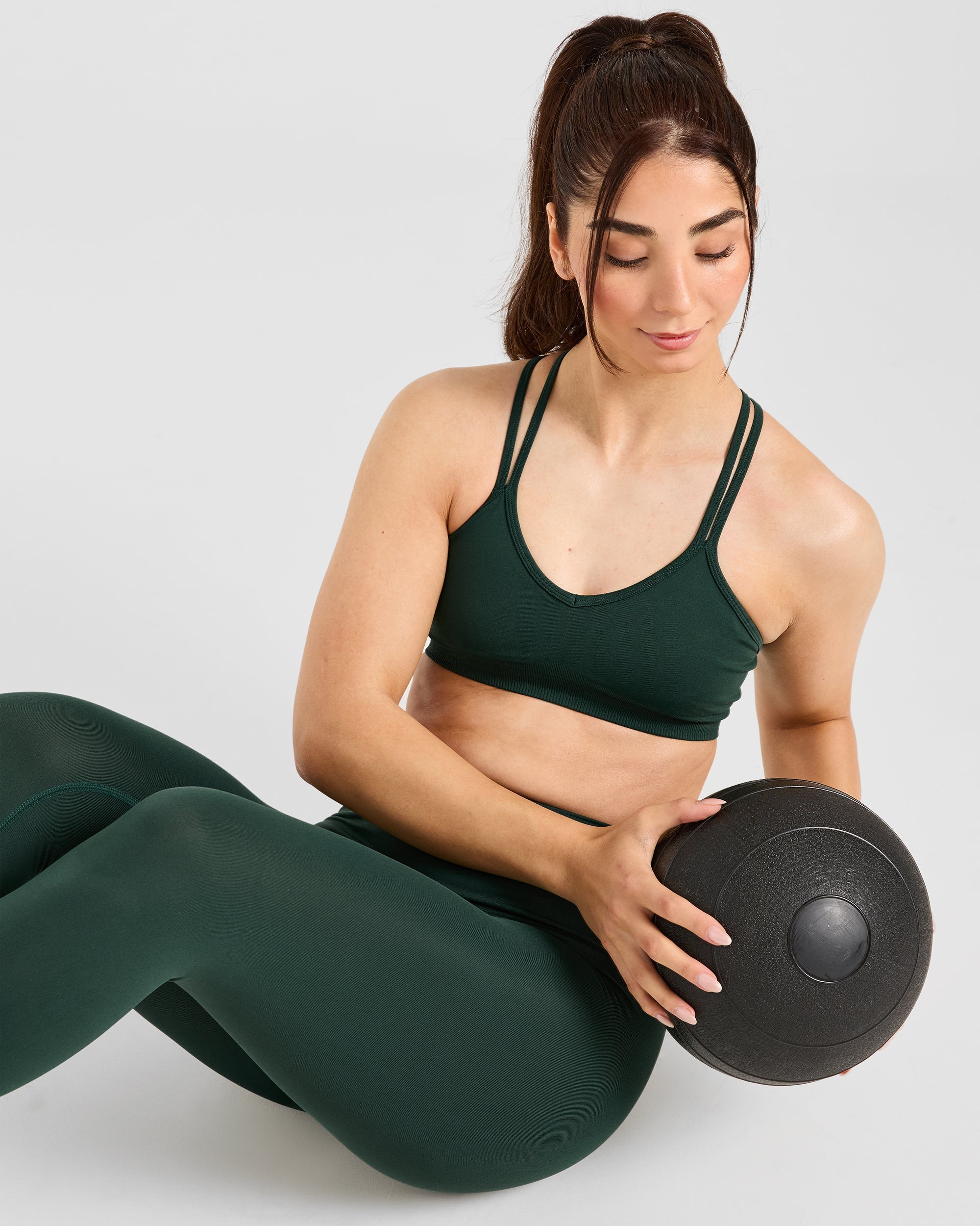 Power Seamless Sports Bra - Evergreen