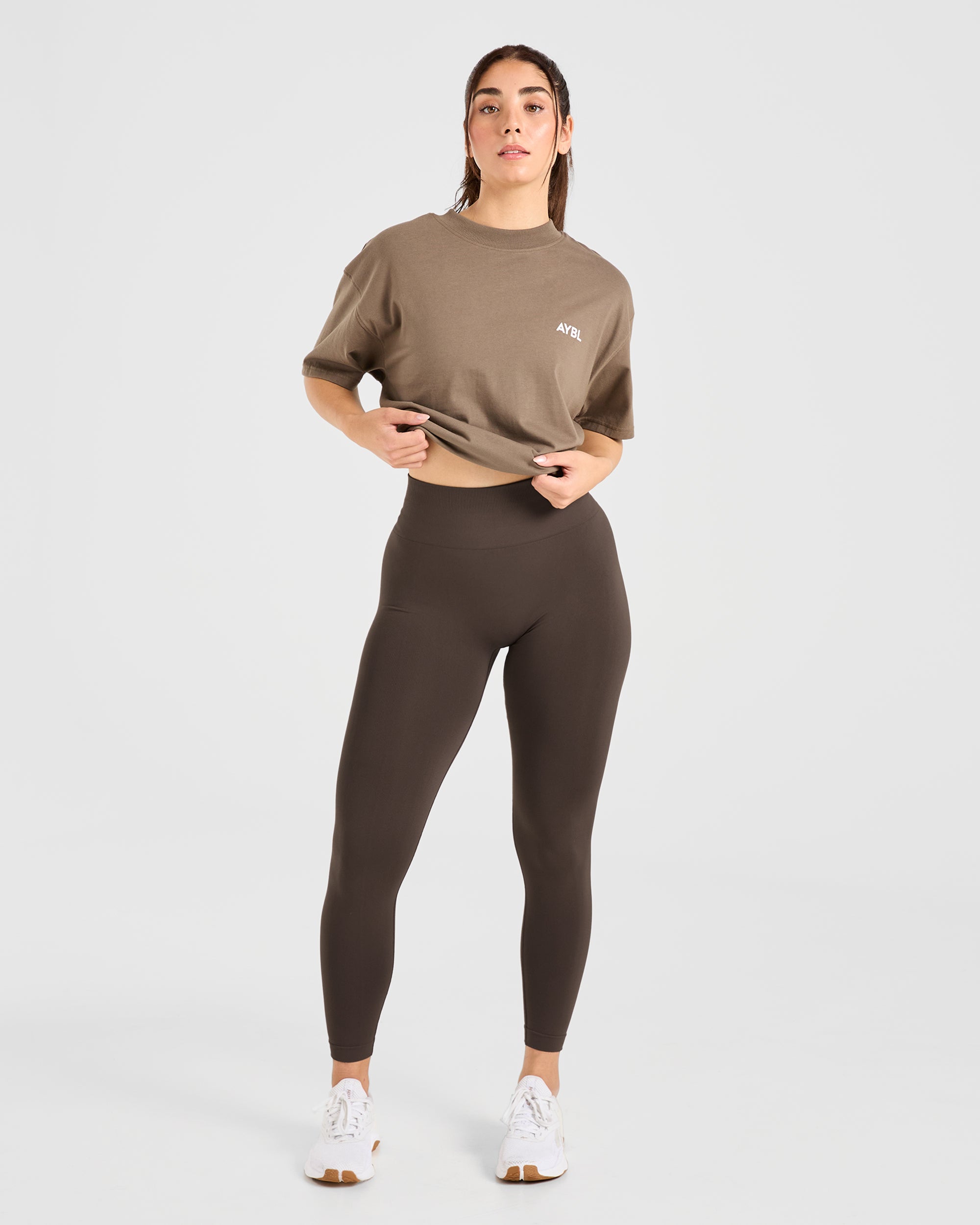 Power Seamless Leggings - Chestnut Bruin