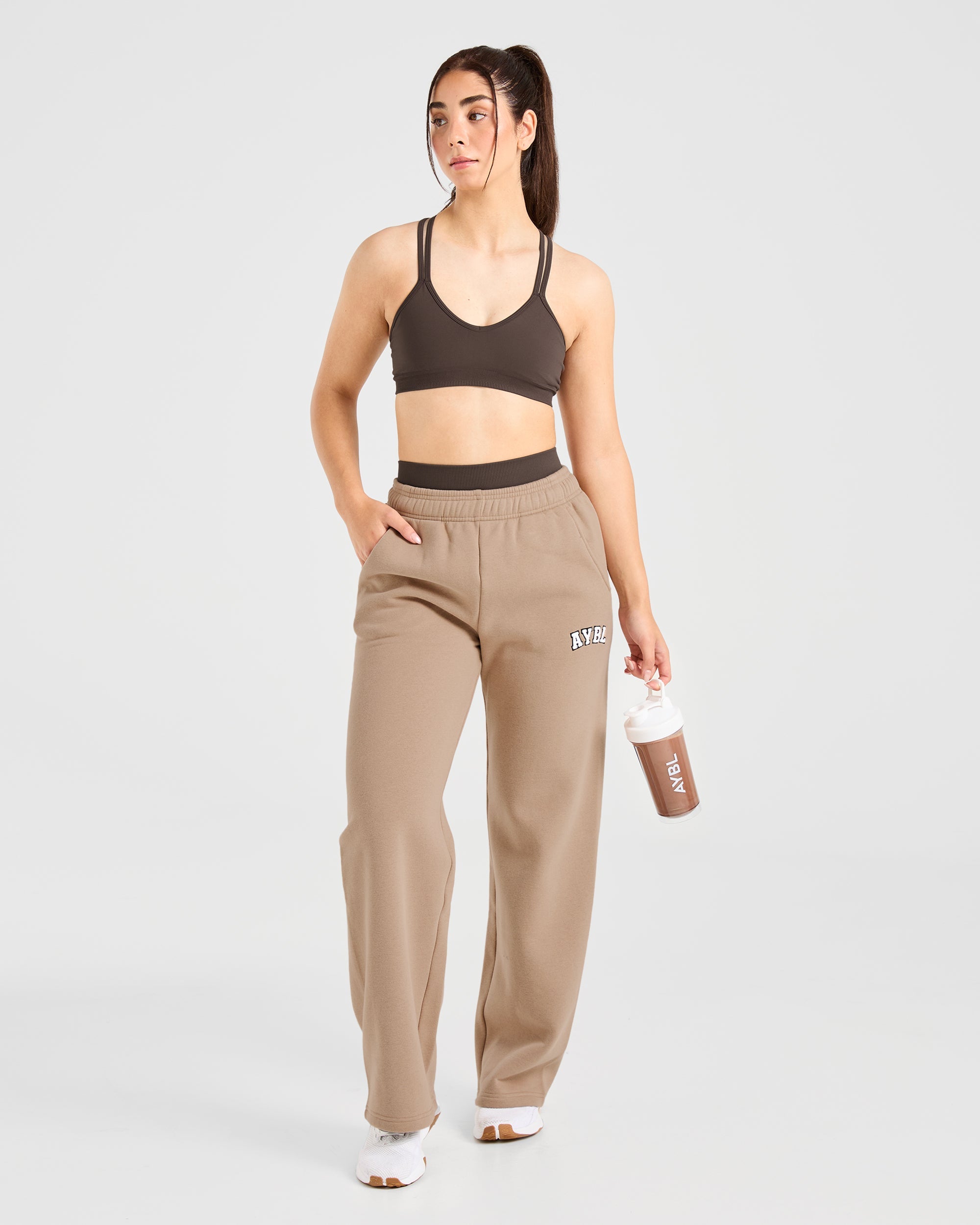 Power Seamless Sports Bra - Chestnut Bruin