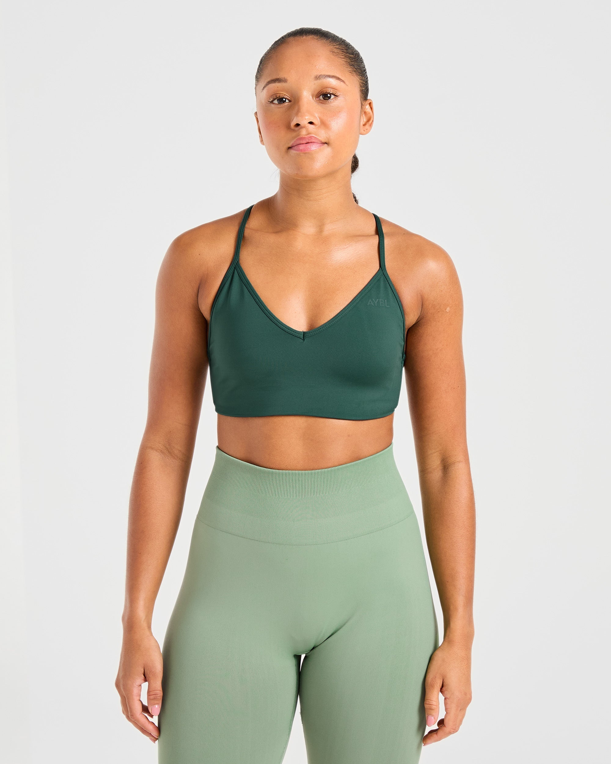 Essential Crossback Sports Bra - Deep Groen