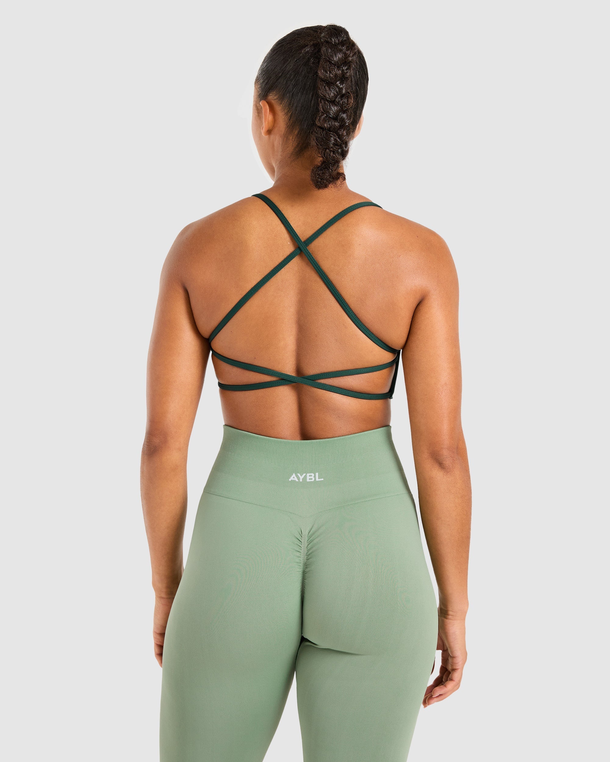 Essential Crossback Sports Bra - Deep Groen