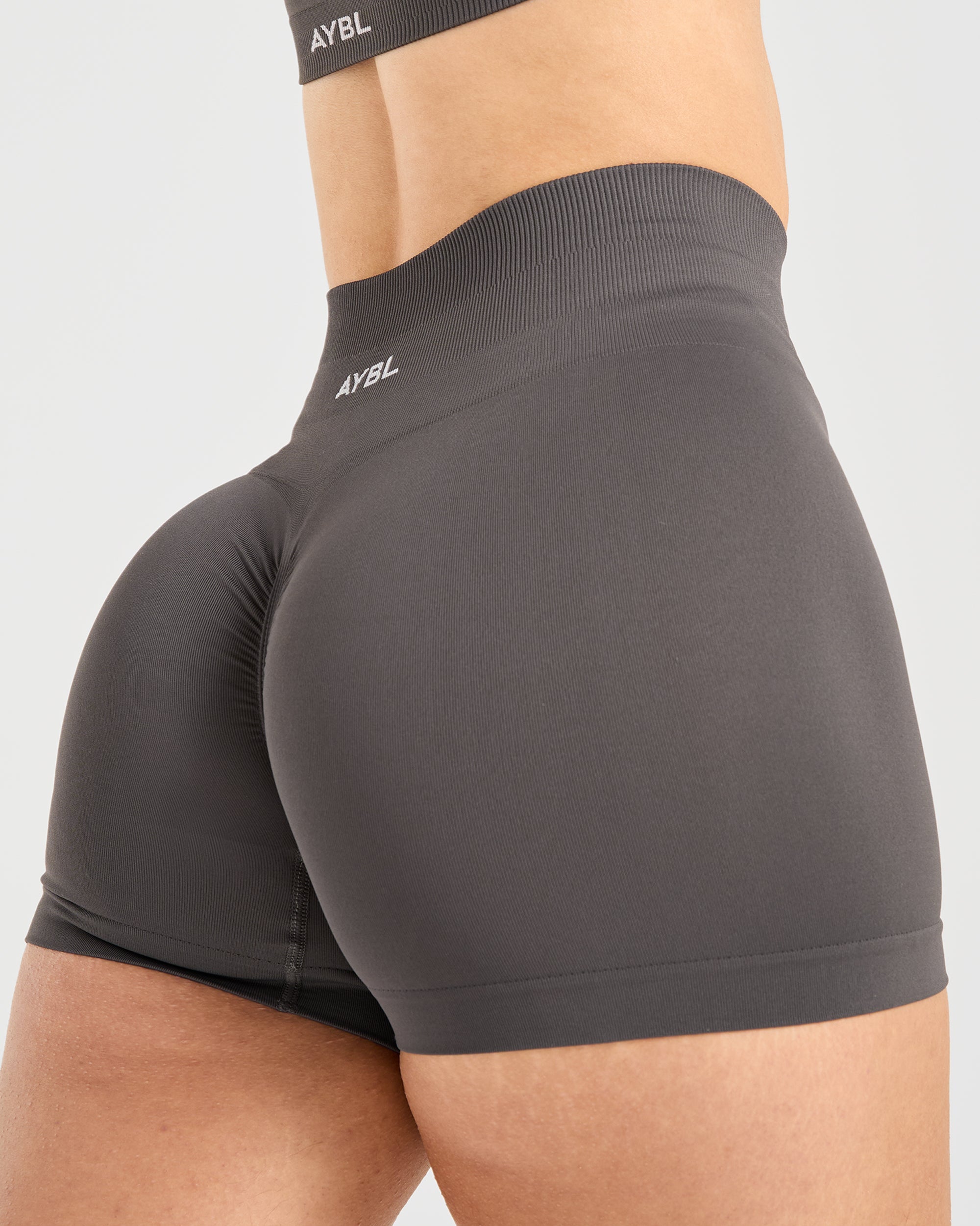 Power Seamless Shorts - Charcoal