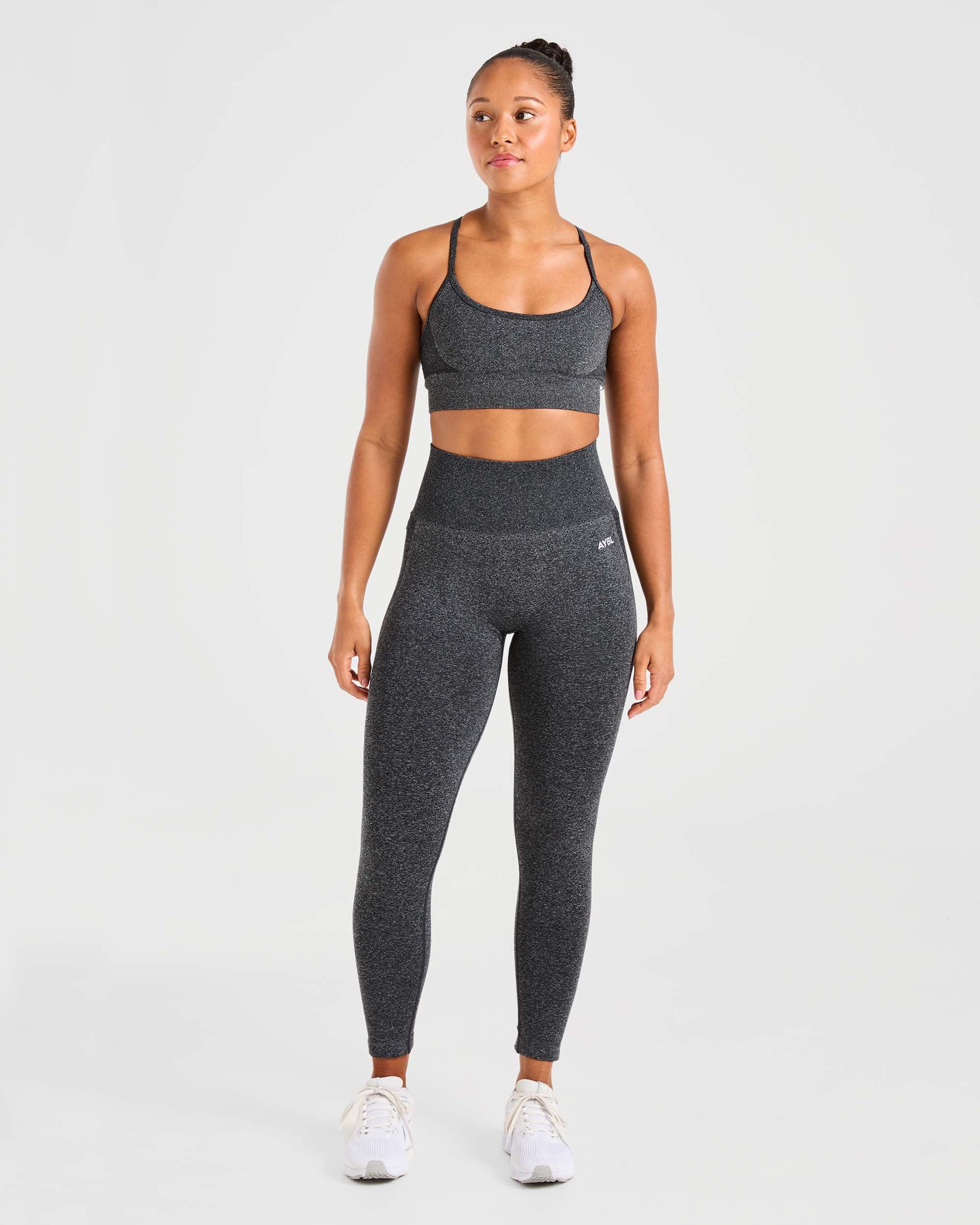 Empower Seamless Sports Bra - Zwart Marl