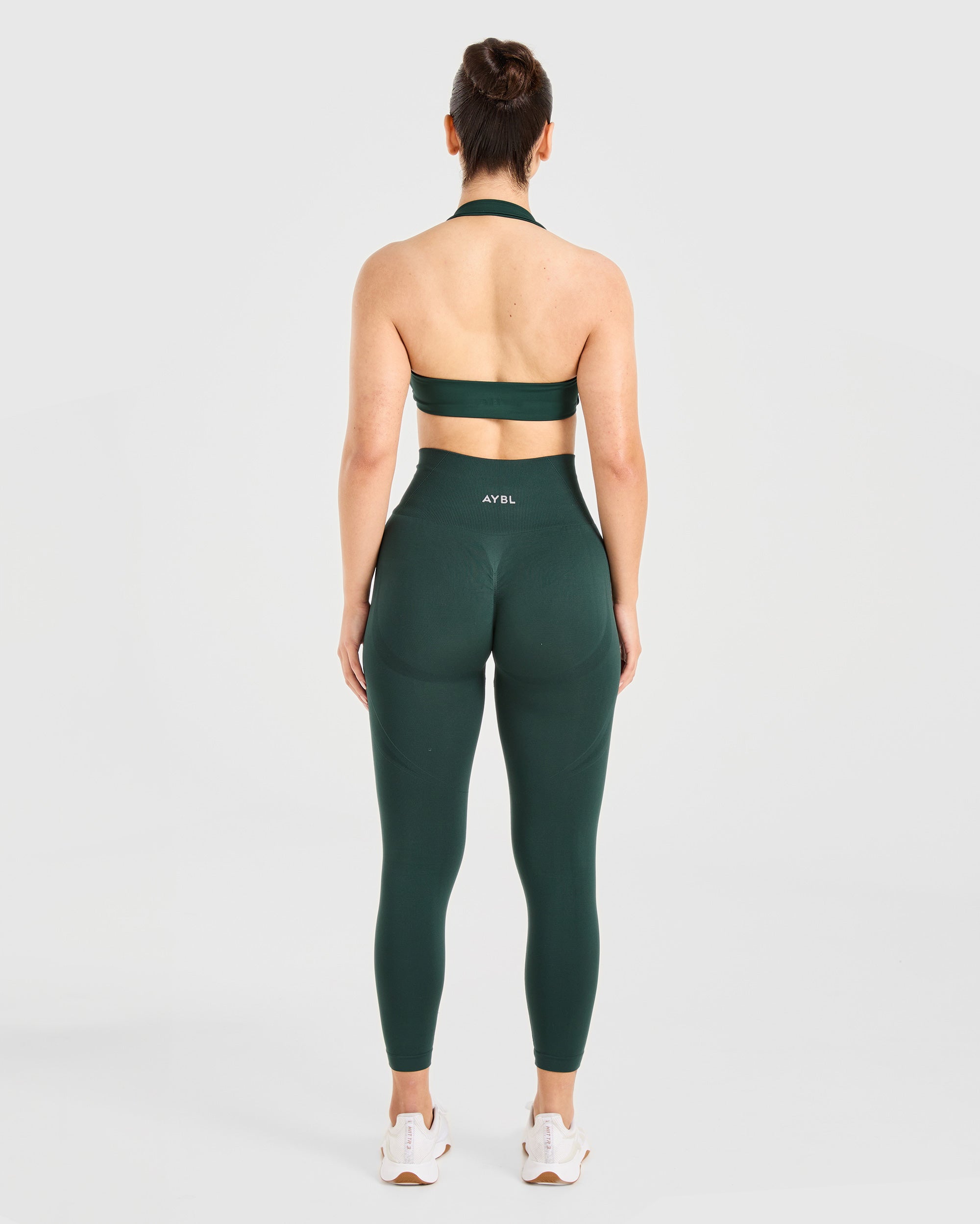 Essential Halterneck Sports Bra - Deep Groen