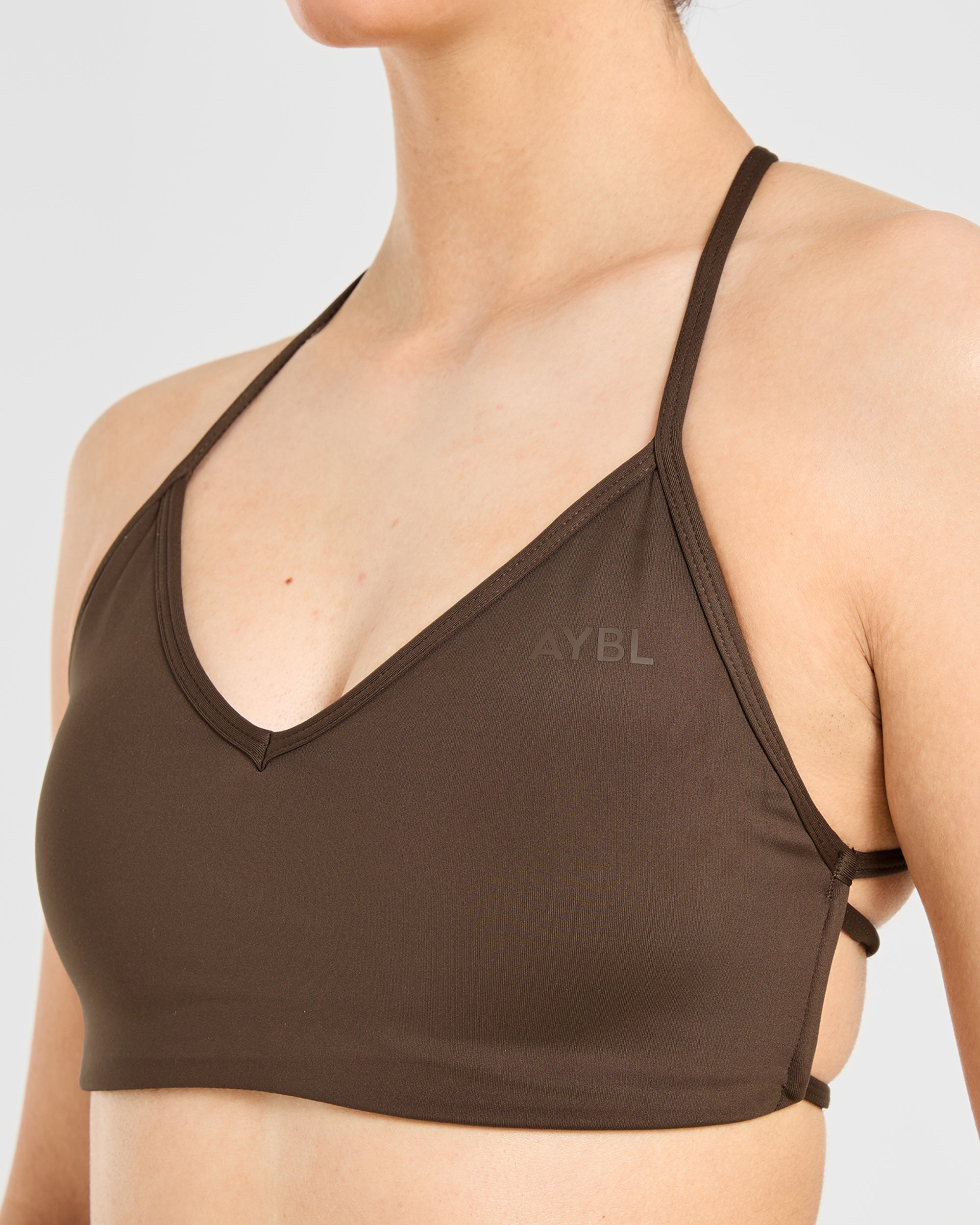 Essential Crossback Sports Bra - Deep Cocoa Bruin