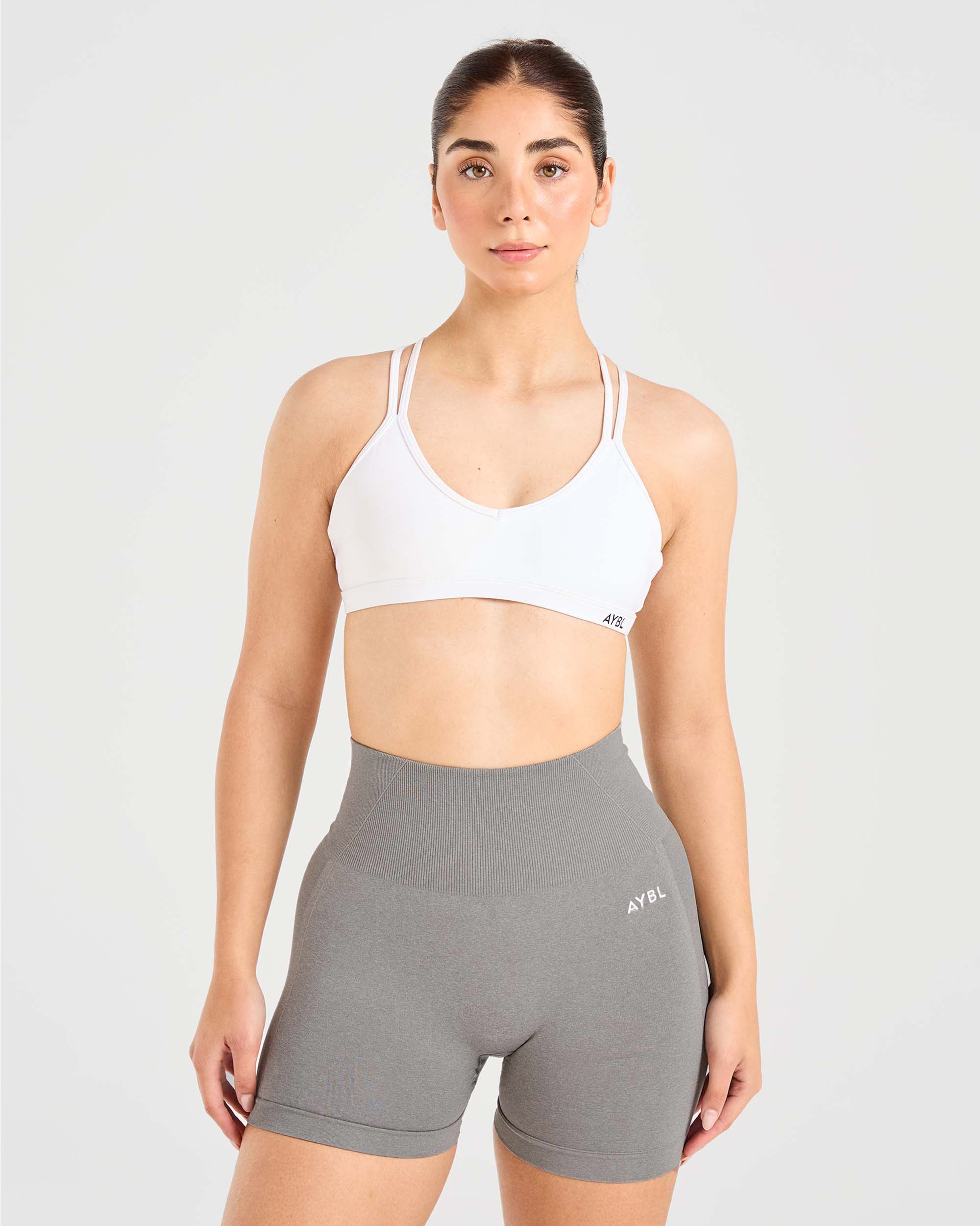 Essential Strappy Sports Bra - Wit